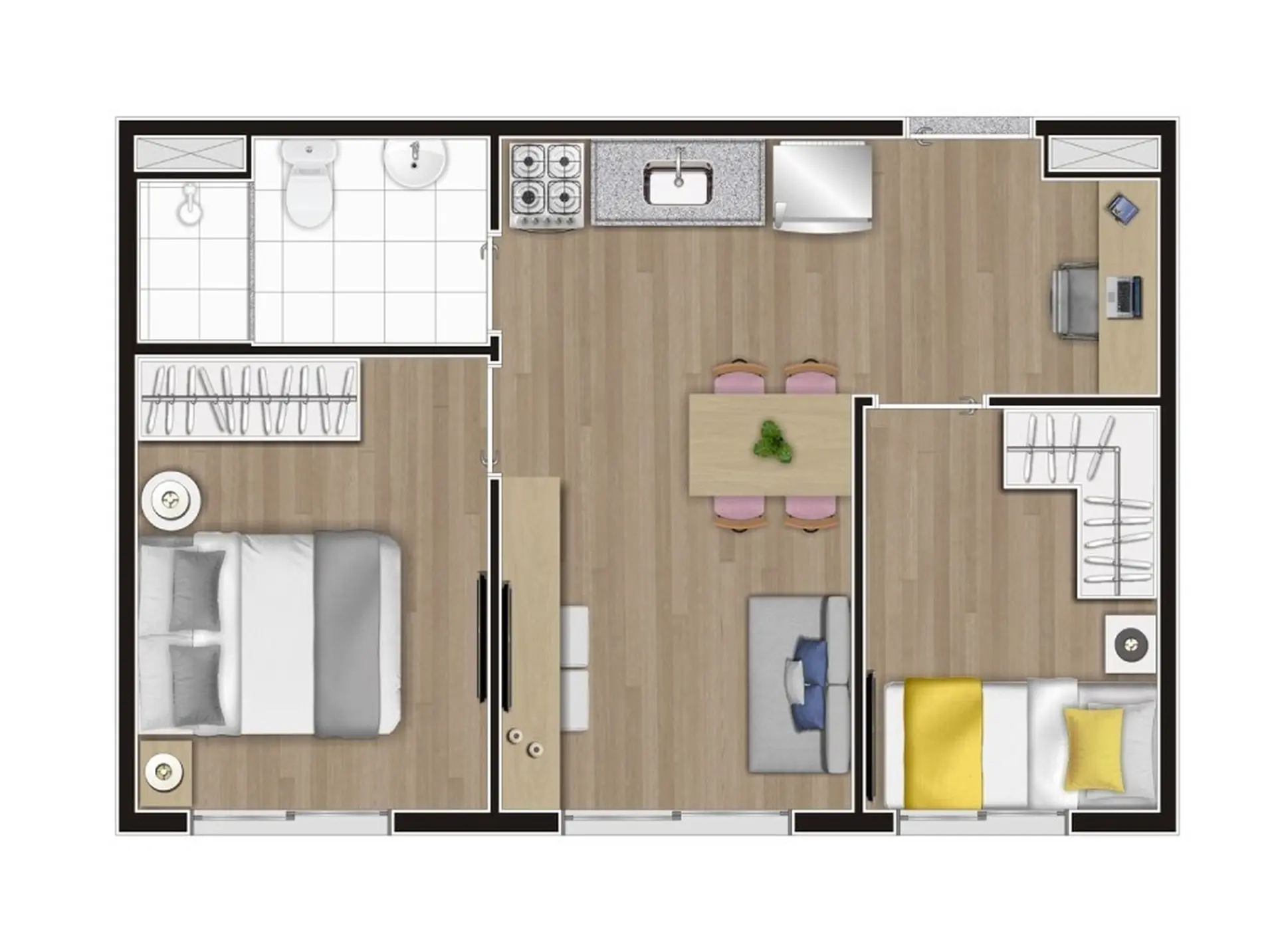 Planta 1 – Bem Viver Praça Nébias