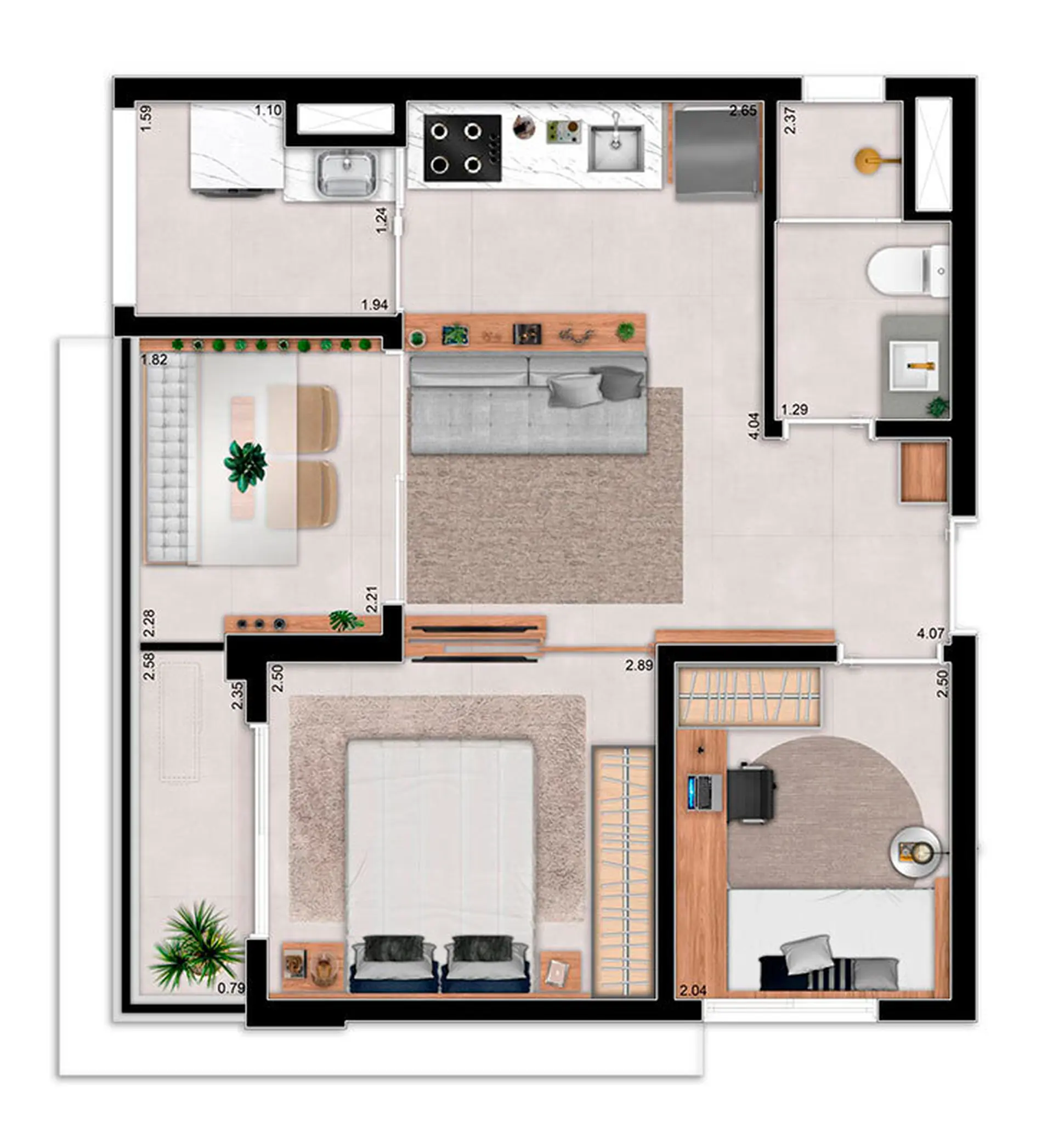Planta 1 – Blend Santa Cecília