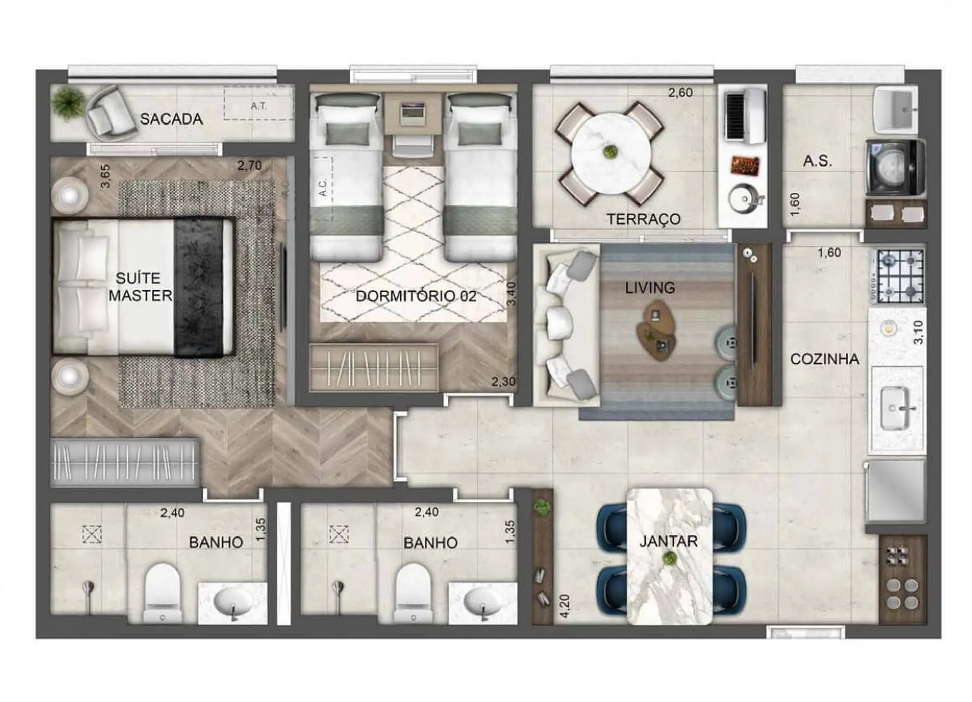 Planta 2 – Blue Home Resort Jockey