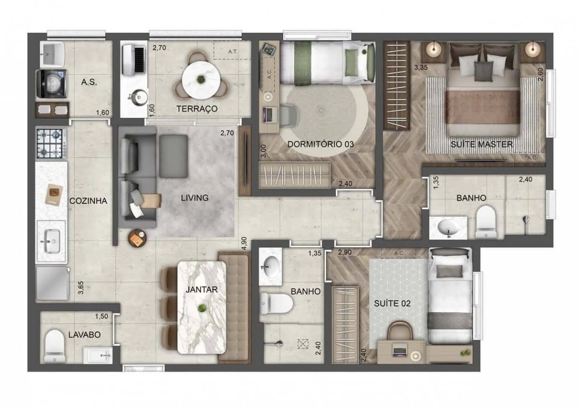 Planta 1 – Blue Home Resort Jockey