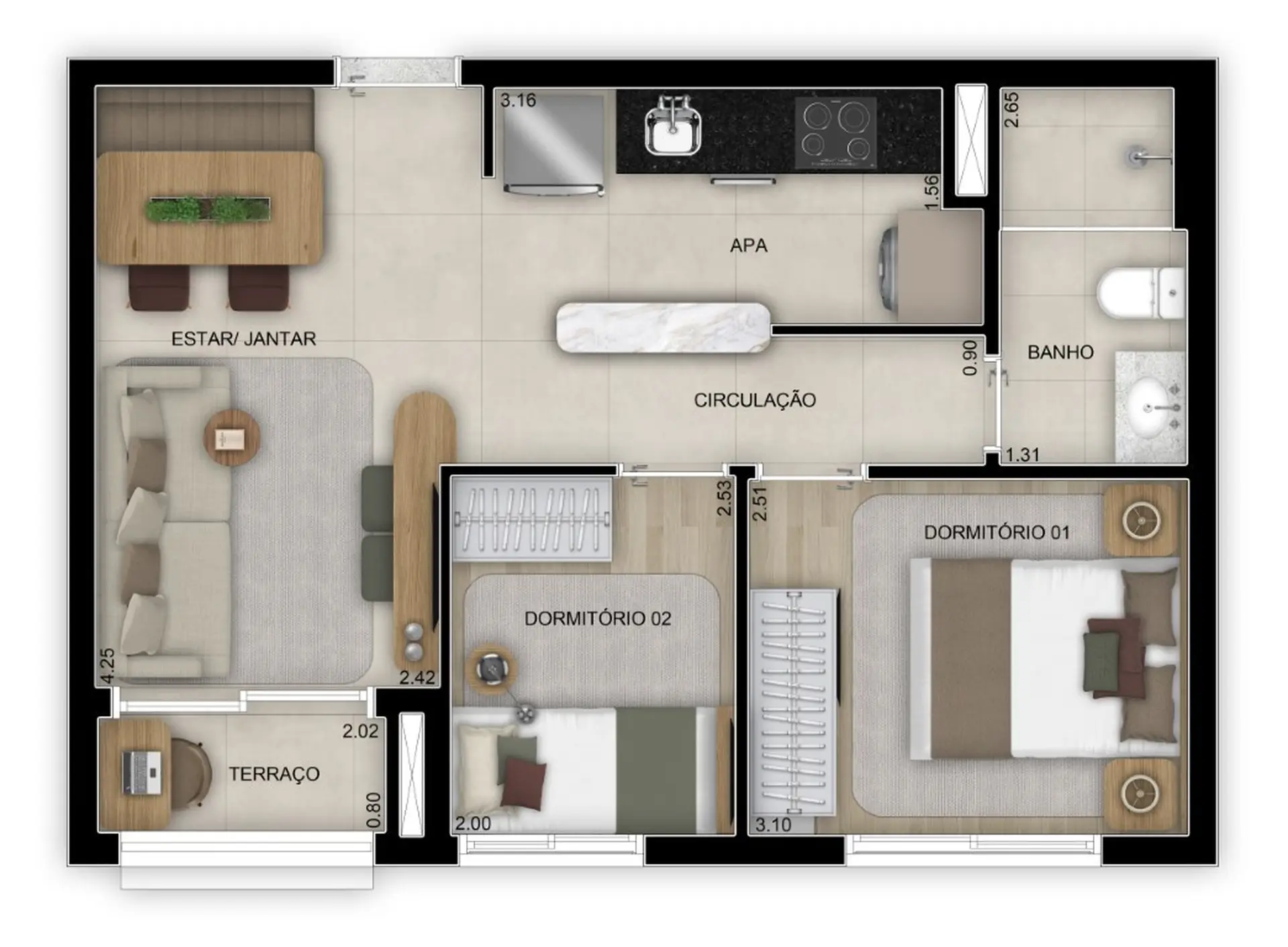 Planta 2 – Bosque Diálogo Jd. Prudência