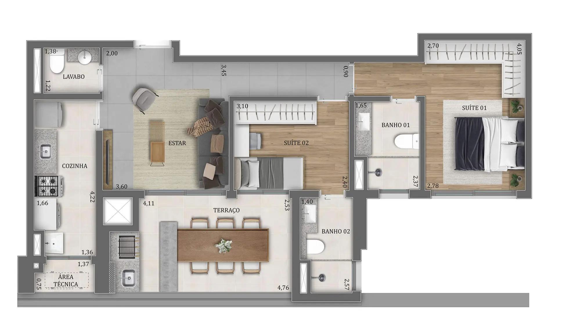 Planta 3 – Bosque Pitangueiras
