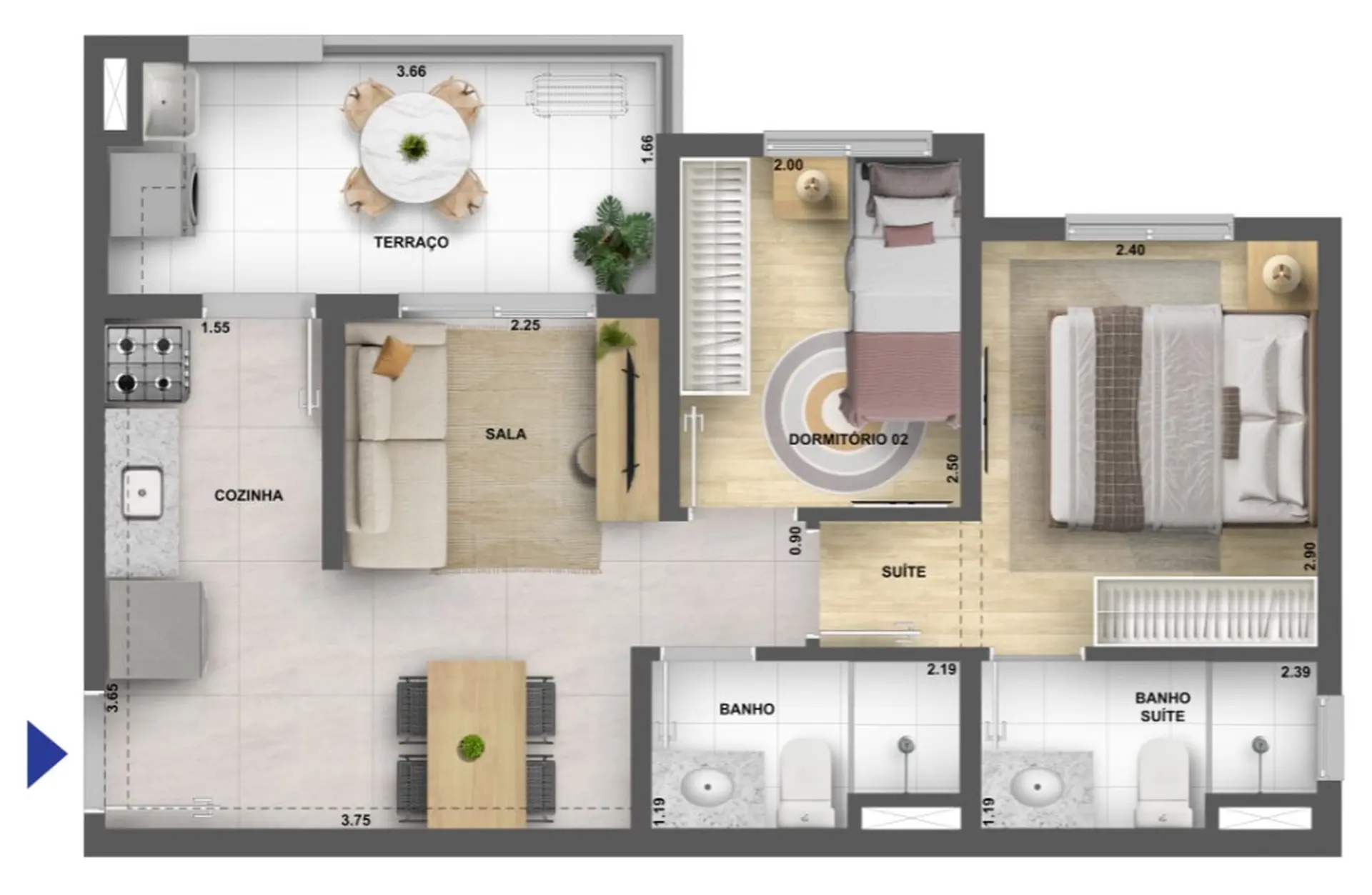 Planta 3 – Bosque da Barra