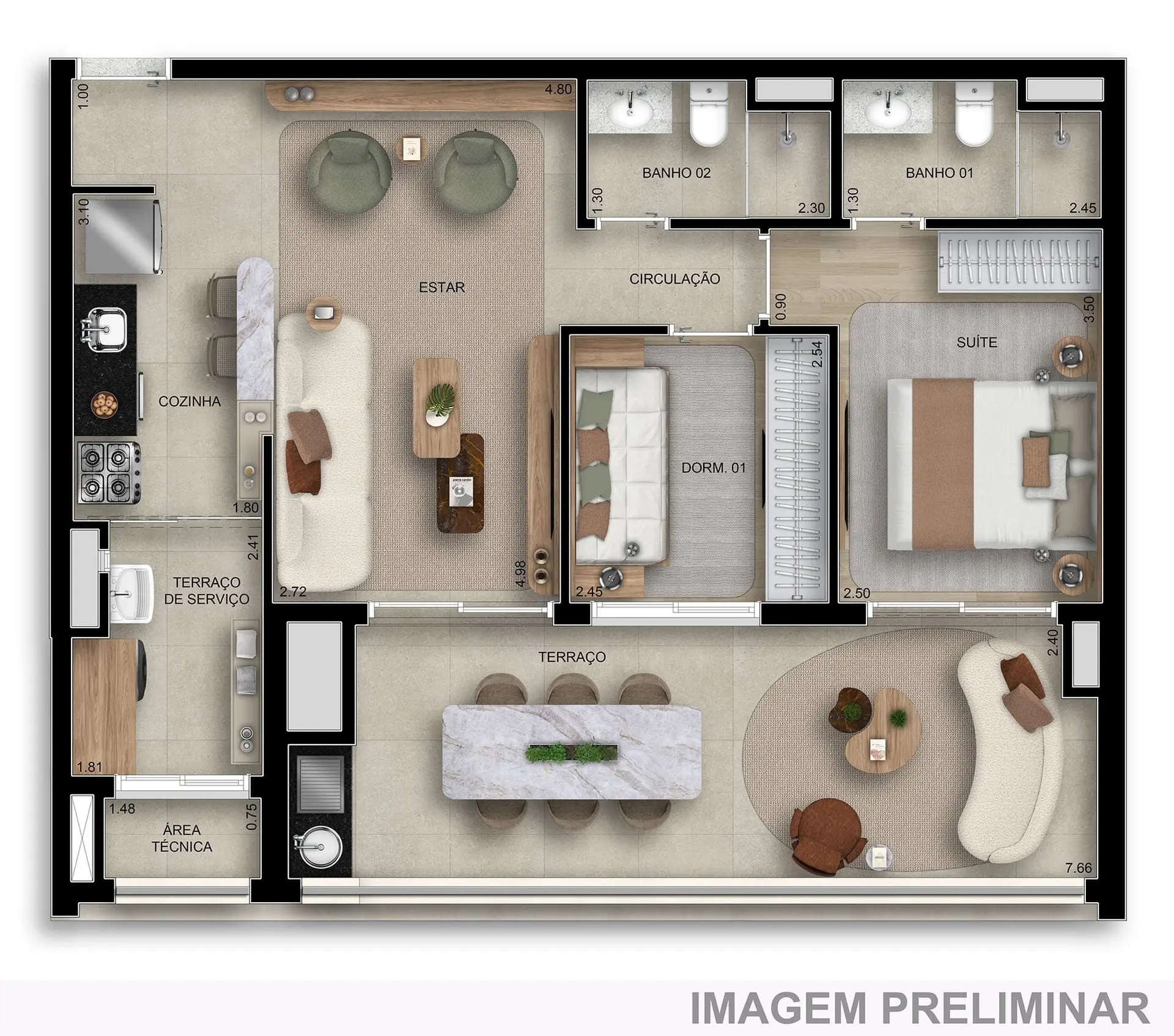 Planta 3 – BoulevarDiálogo Butantã
