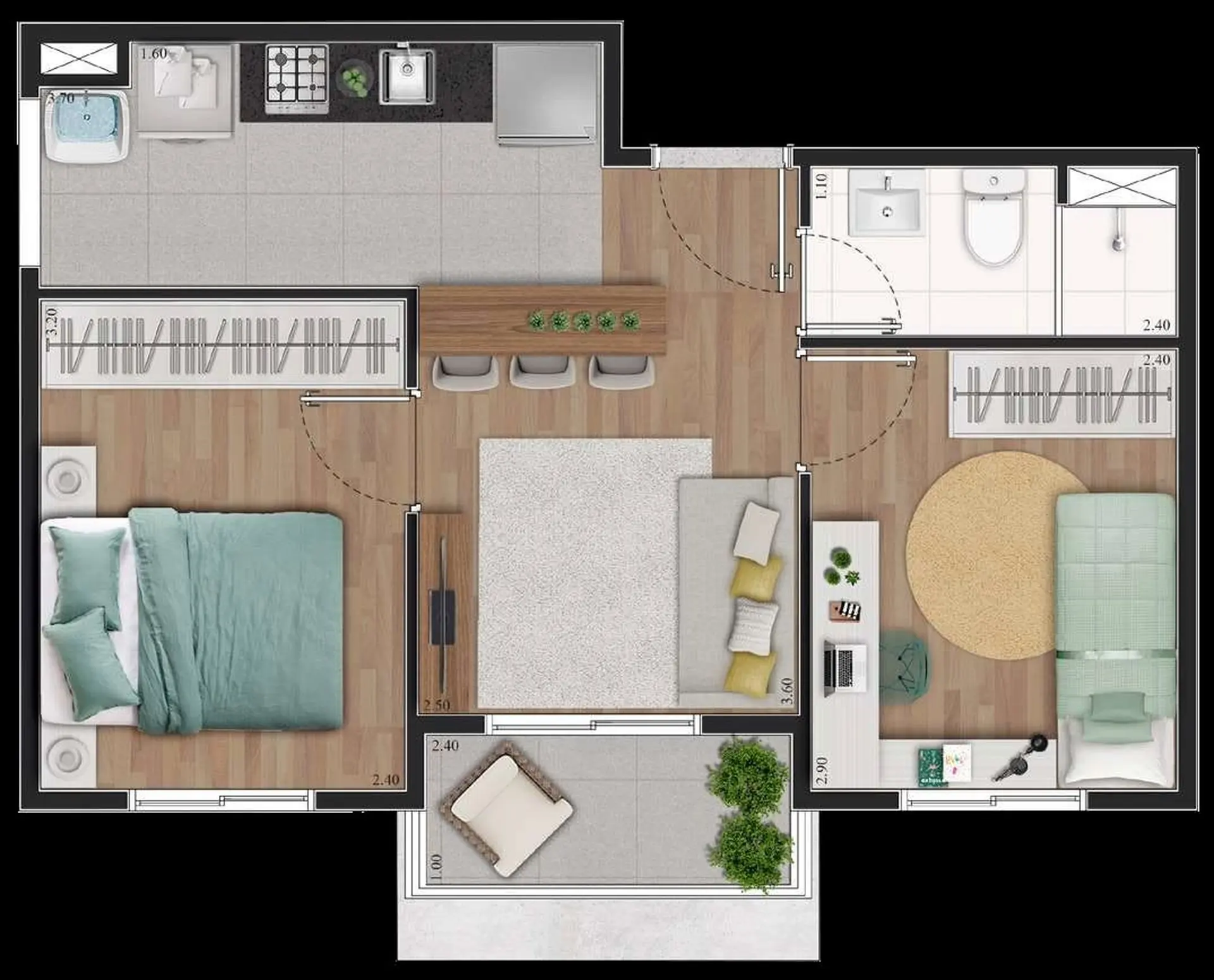 Planta 2 – Brise Mascote