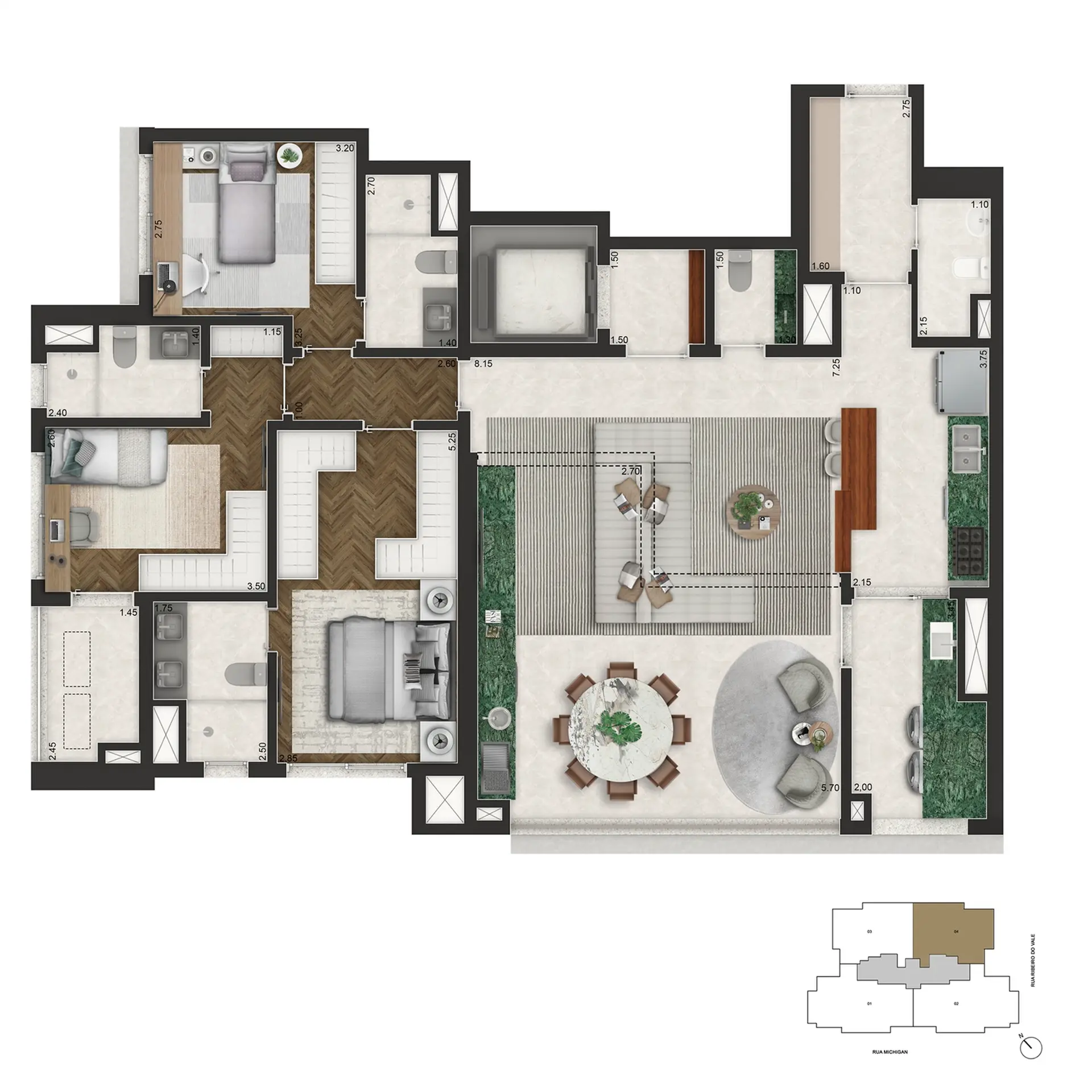 Planta 1 – Brooklin Senses