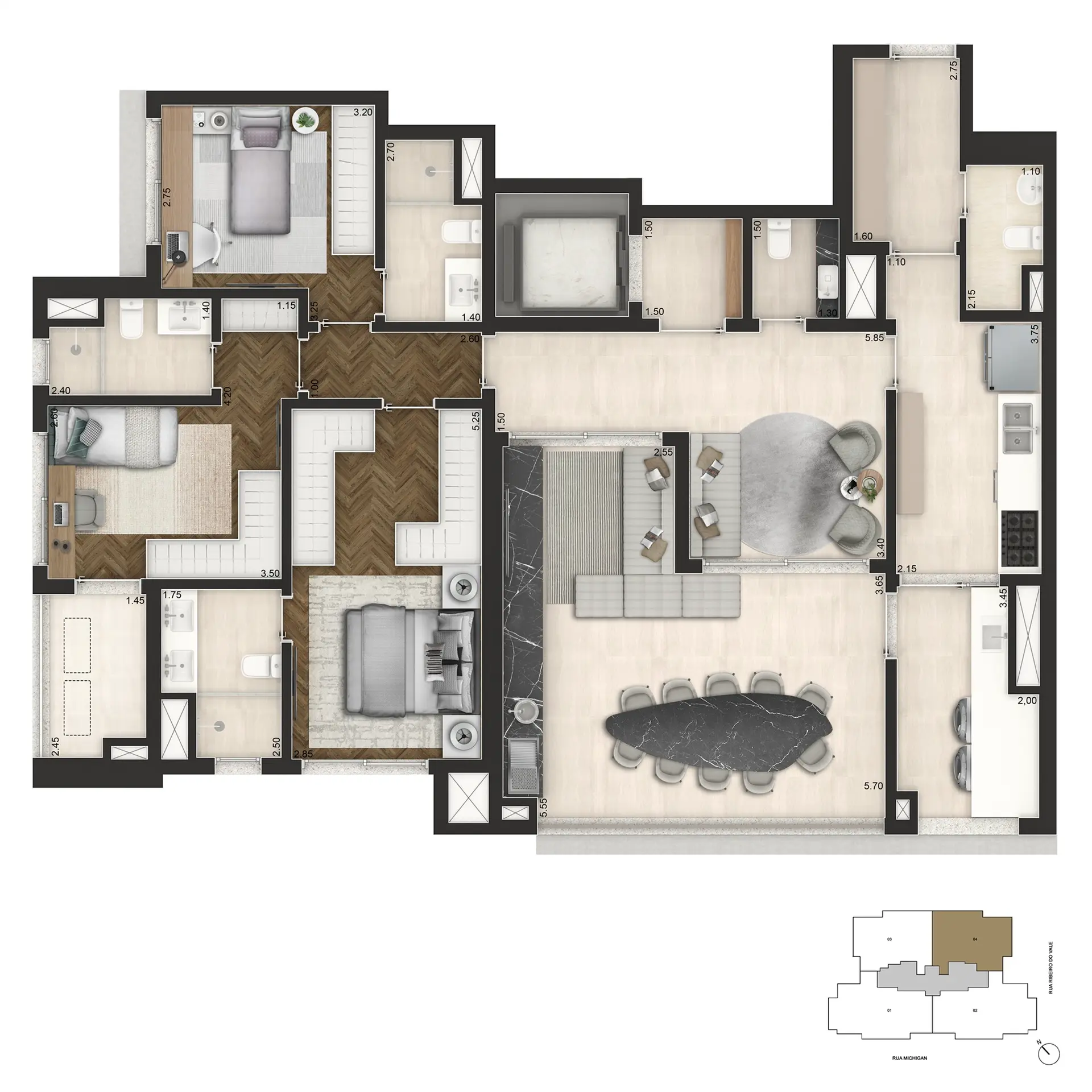Planta 2 – Brooklin Senses