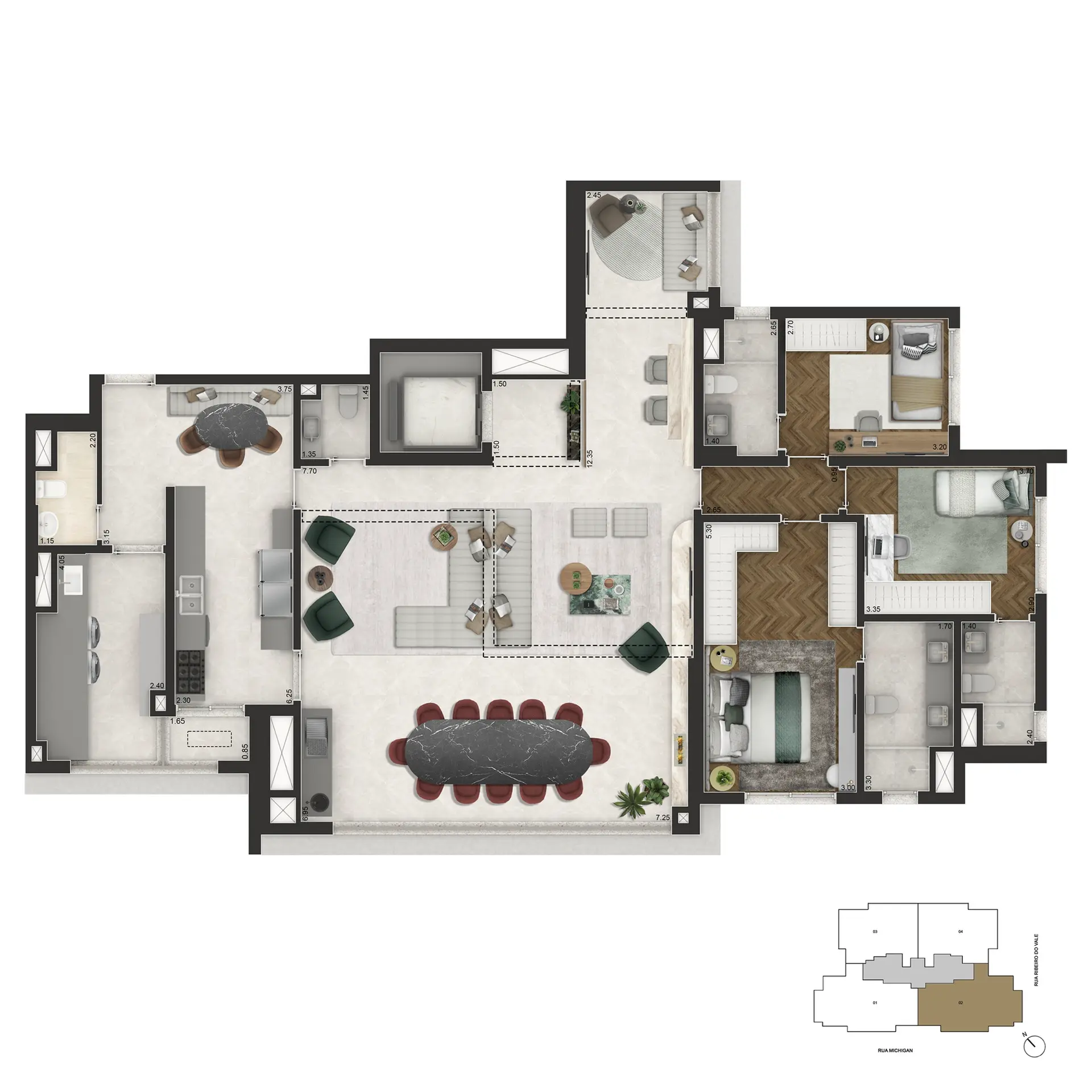 Planta 3 – Brooklin Senses