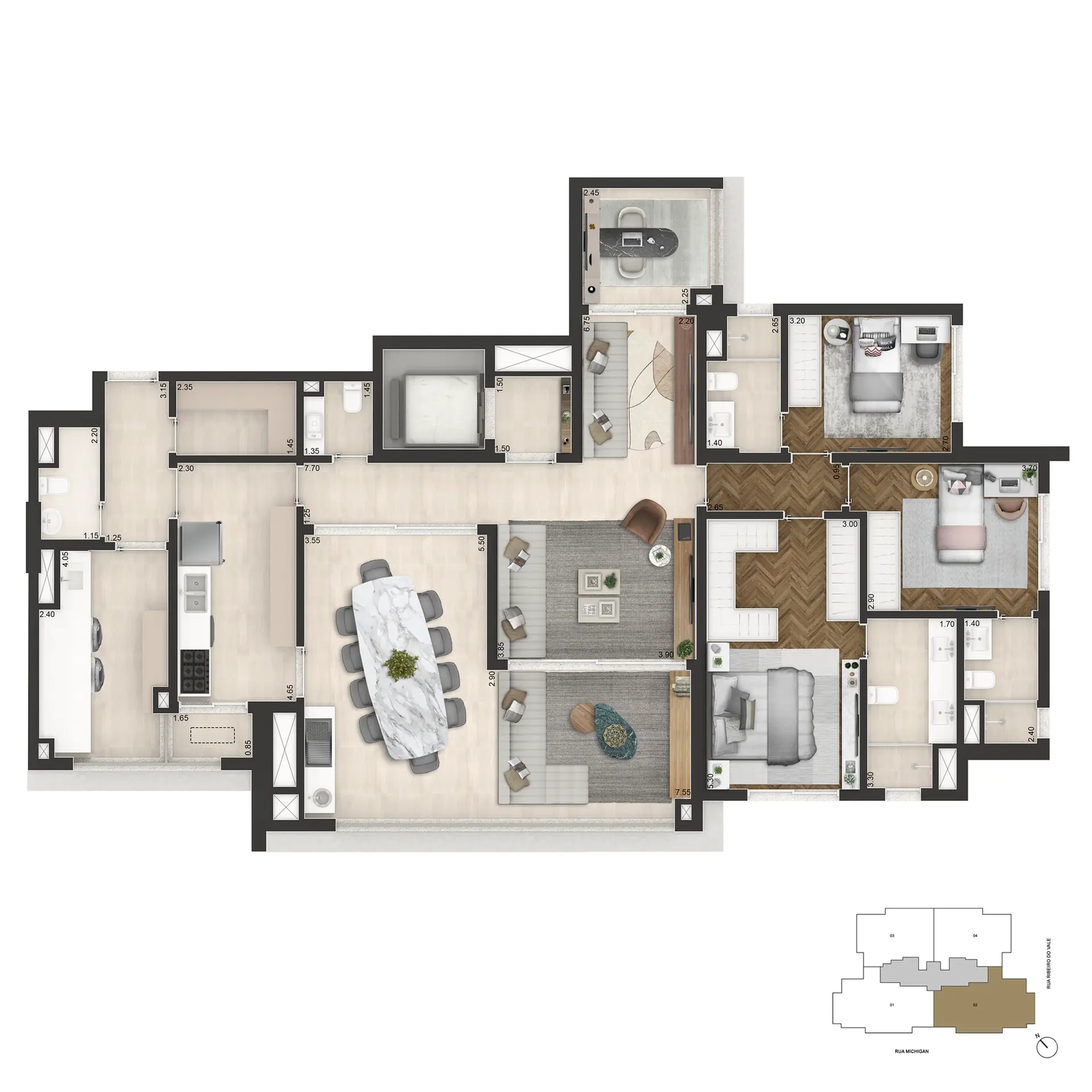 Planta 4 – Brooklin Senses