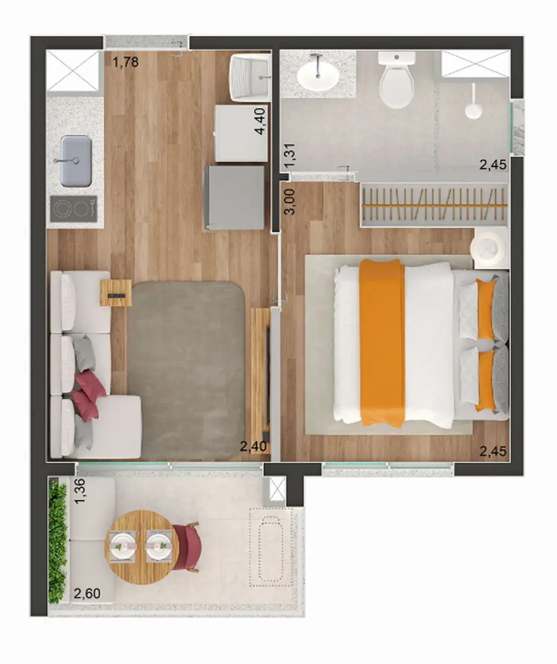 Planta 4 – Brooklin Sky Home Tower