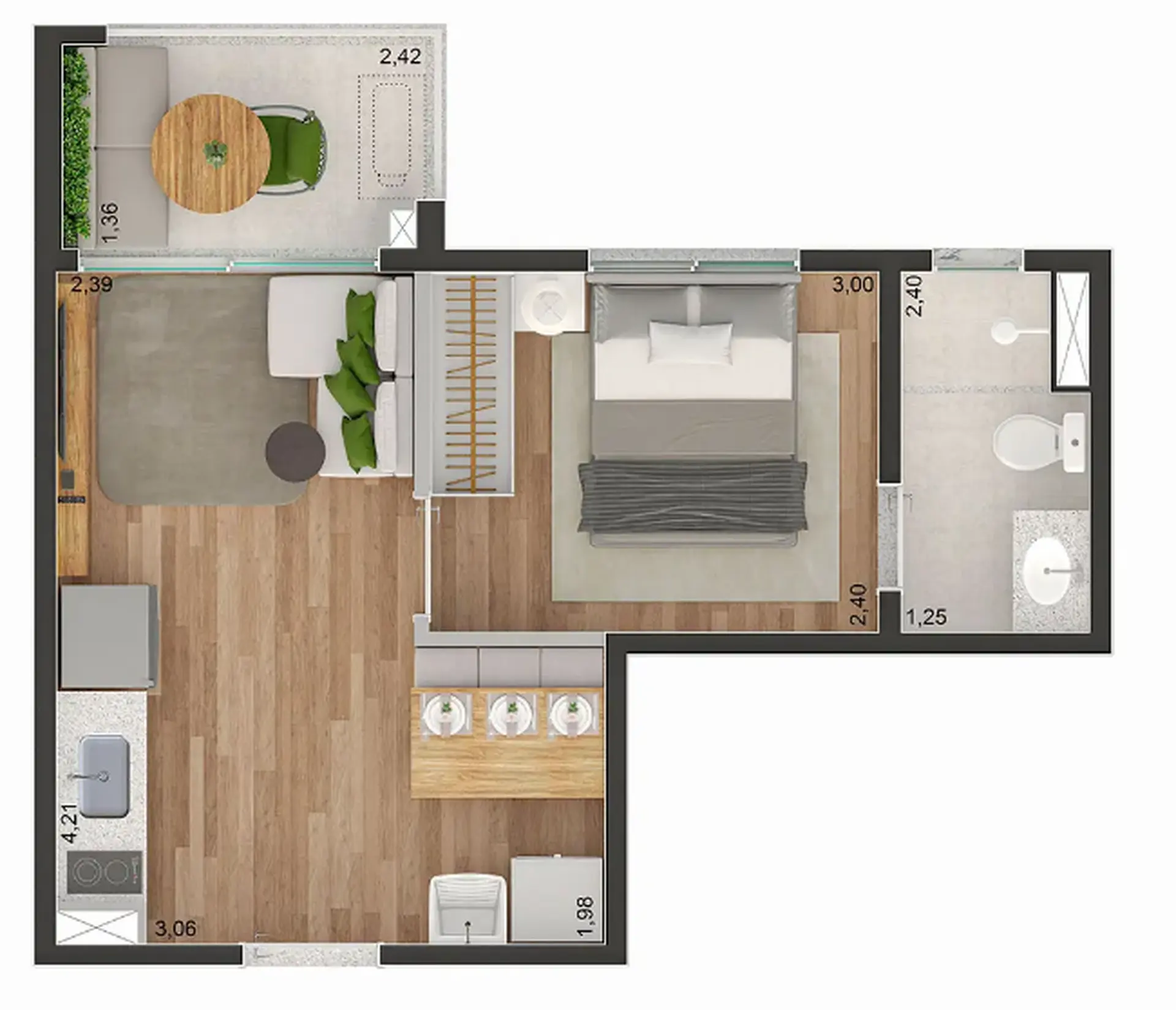 Planta 3 – Brooklin Sky Home Tower