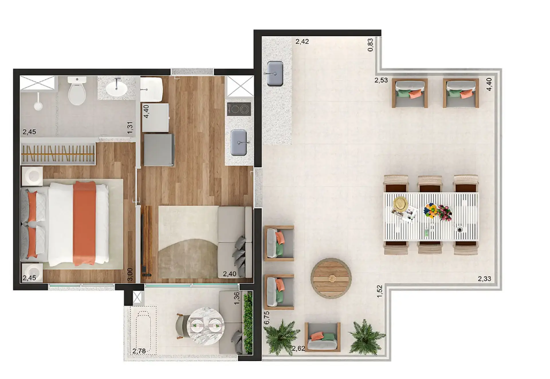 Planta 1 – Brooklin Sky Home Tower