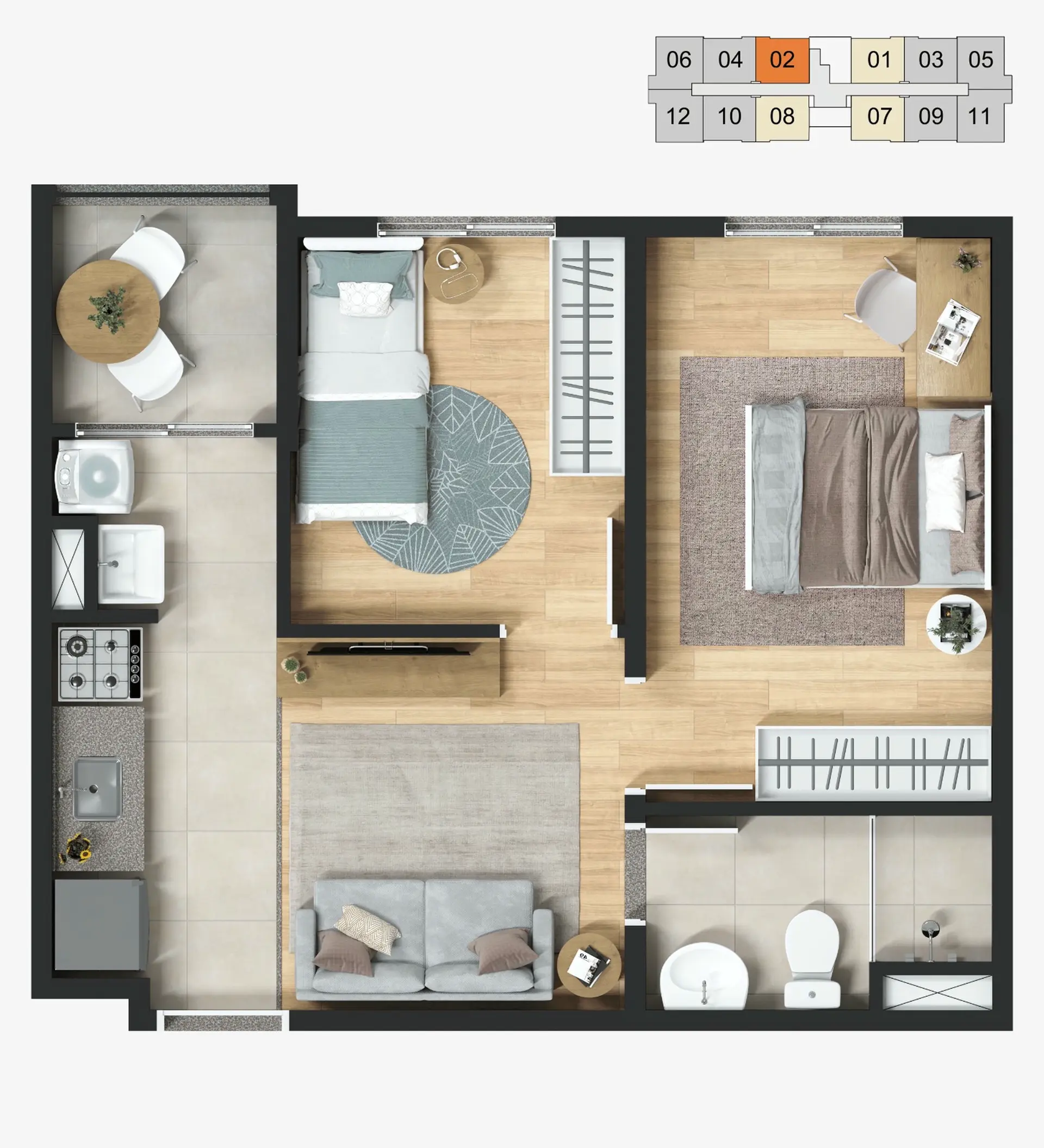 Planta 4 – Castelo Butantã
