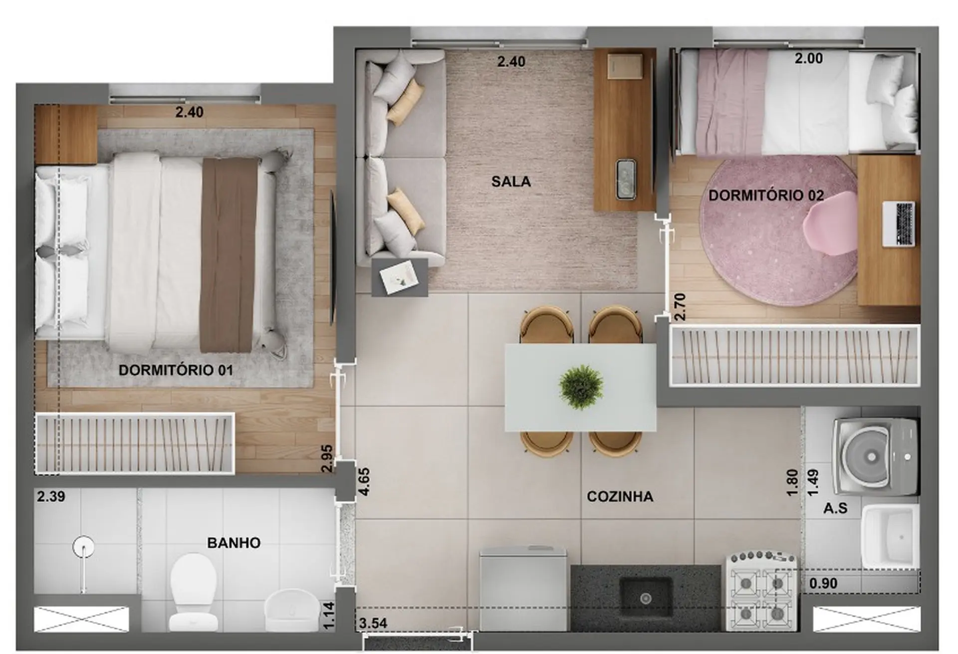 Planta 1 – Cidade Lapa Perdizes