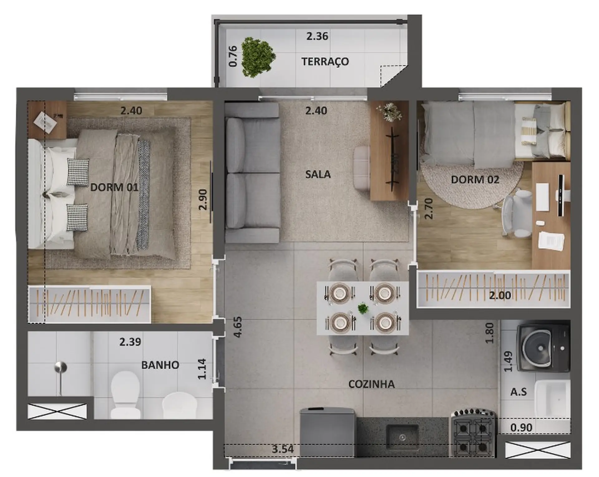 Planta 3 – Cidade Lapa Perdizes