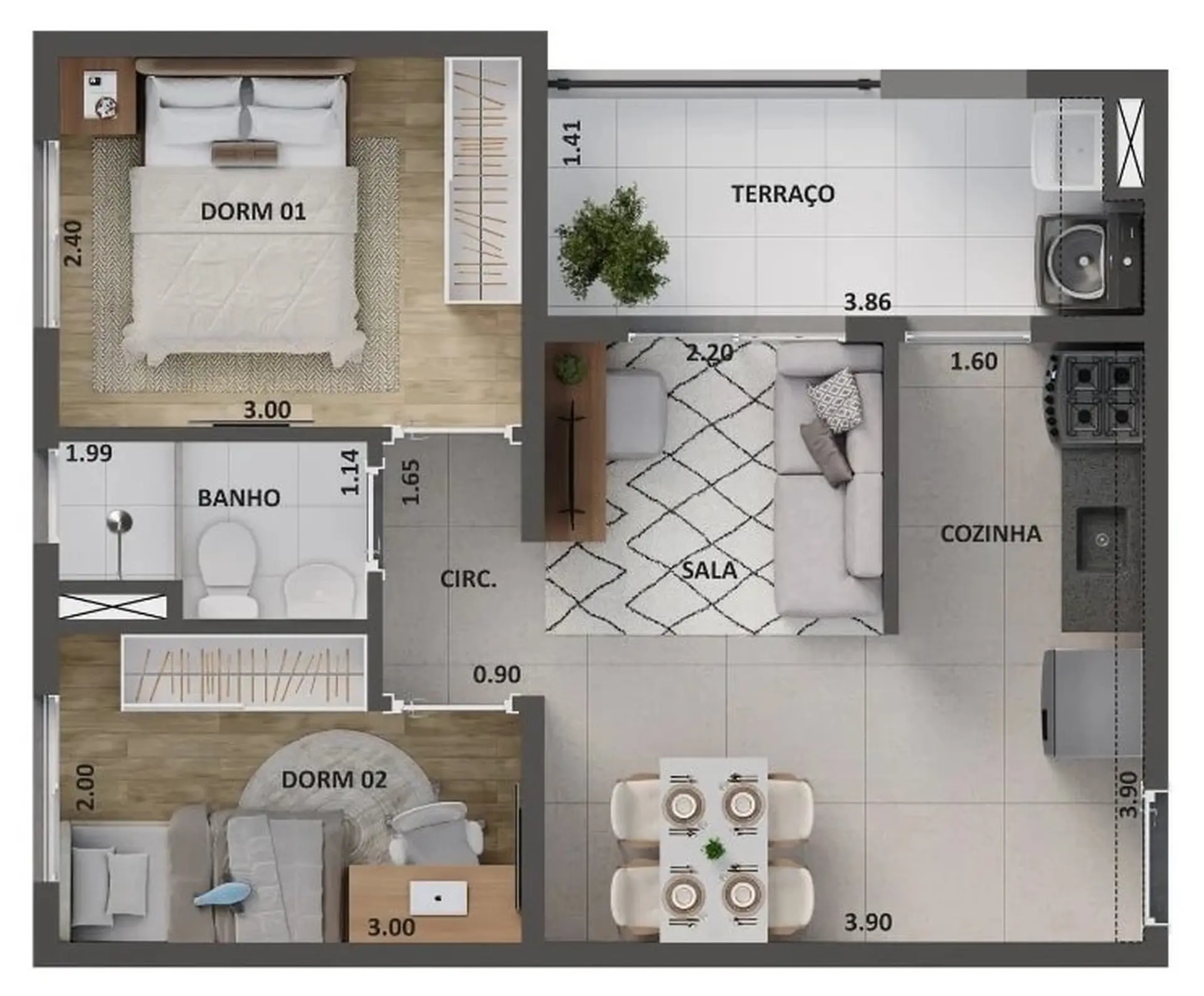 Planta 2 – Cidade Lapa Perdizes