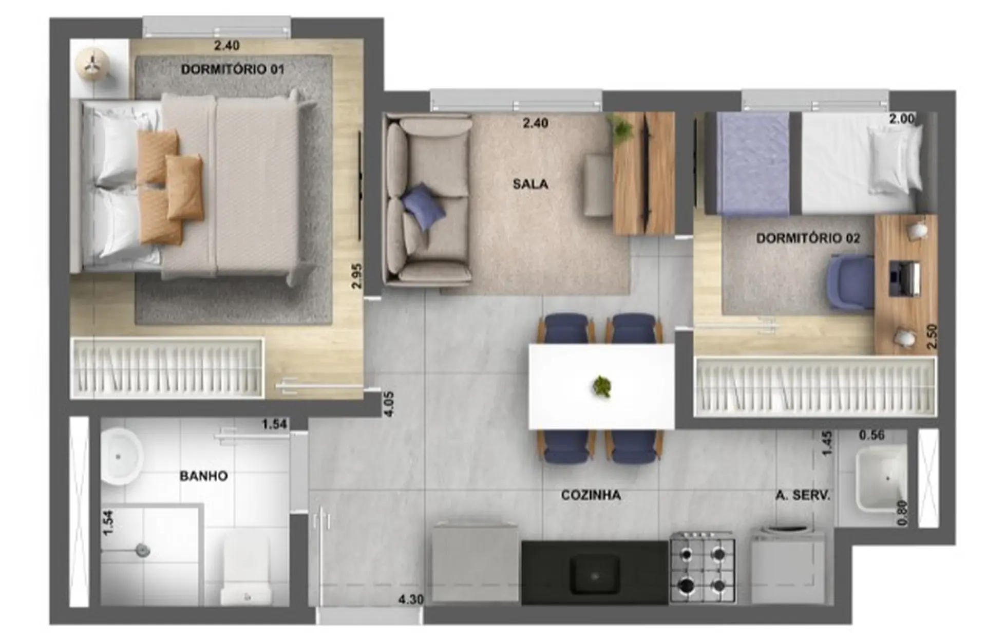 Planta 1 – Dez Butantã