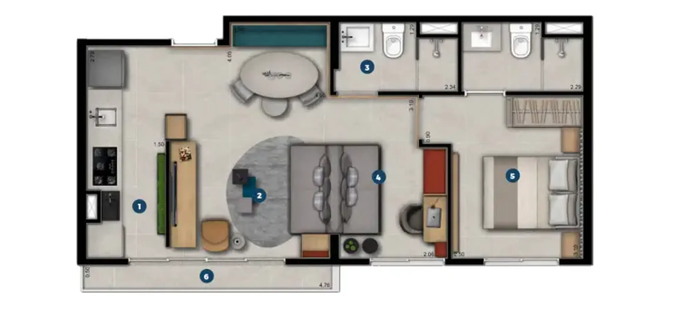 Planta 2 – Duo E-Residence