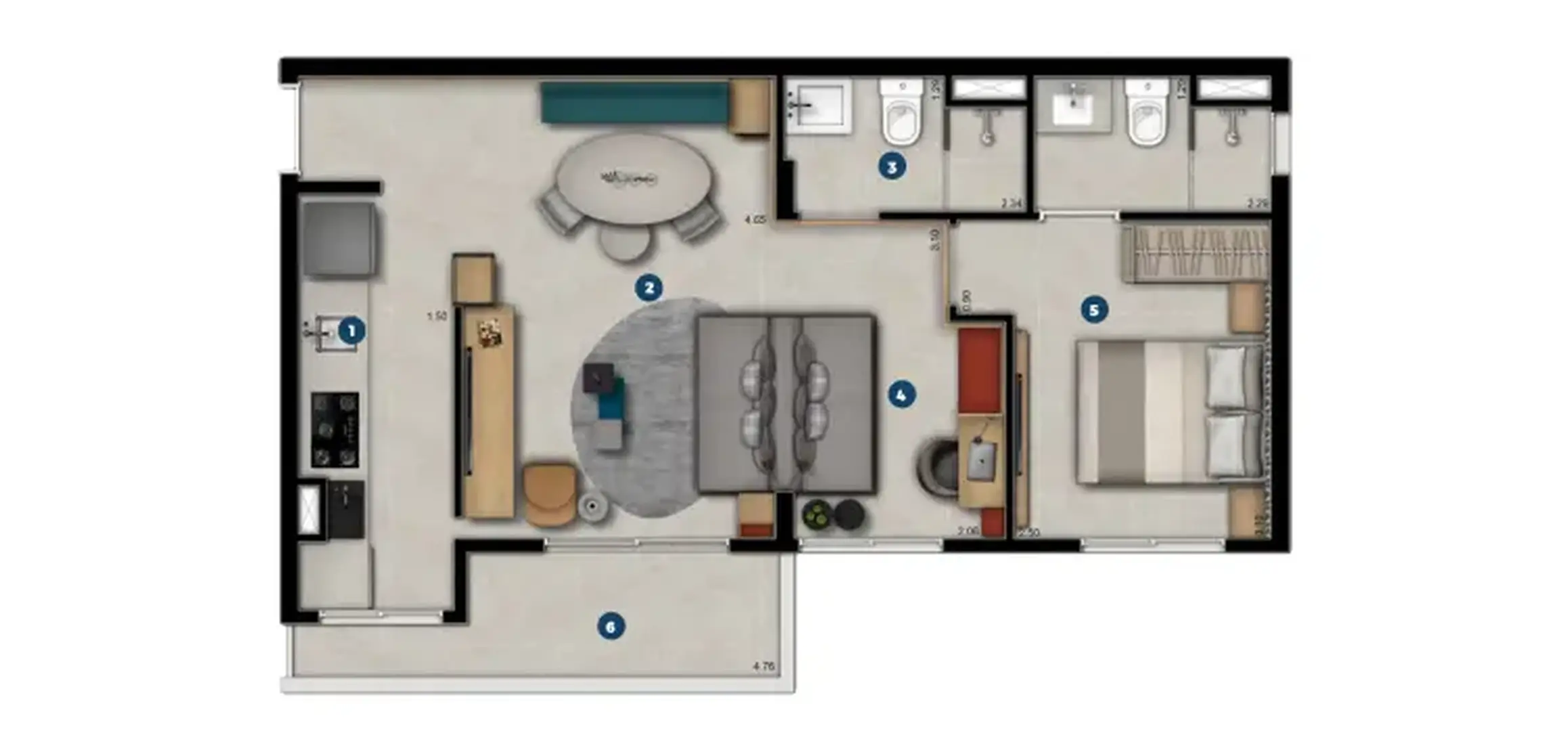 Planta 1 – Duo E-Residence