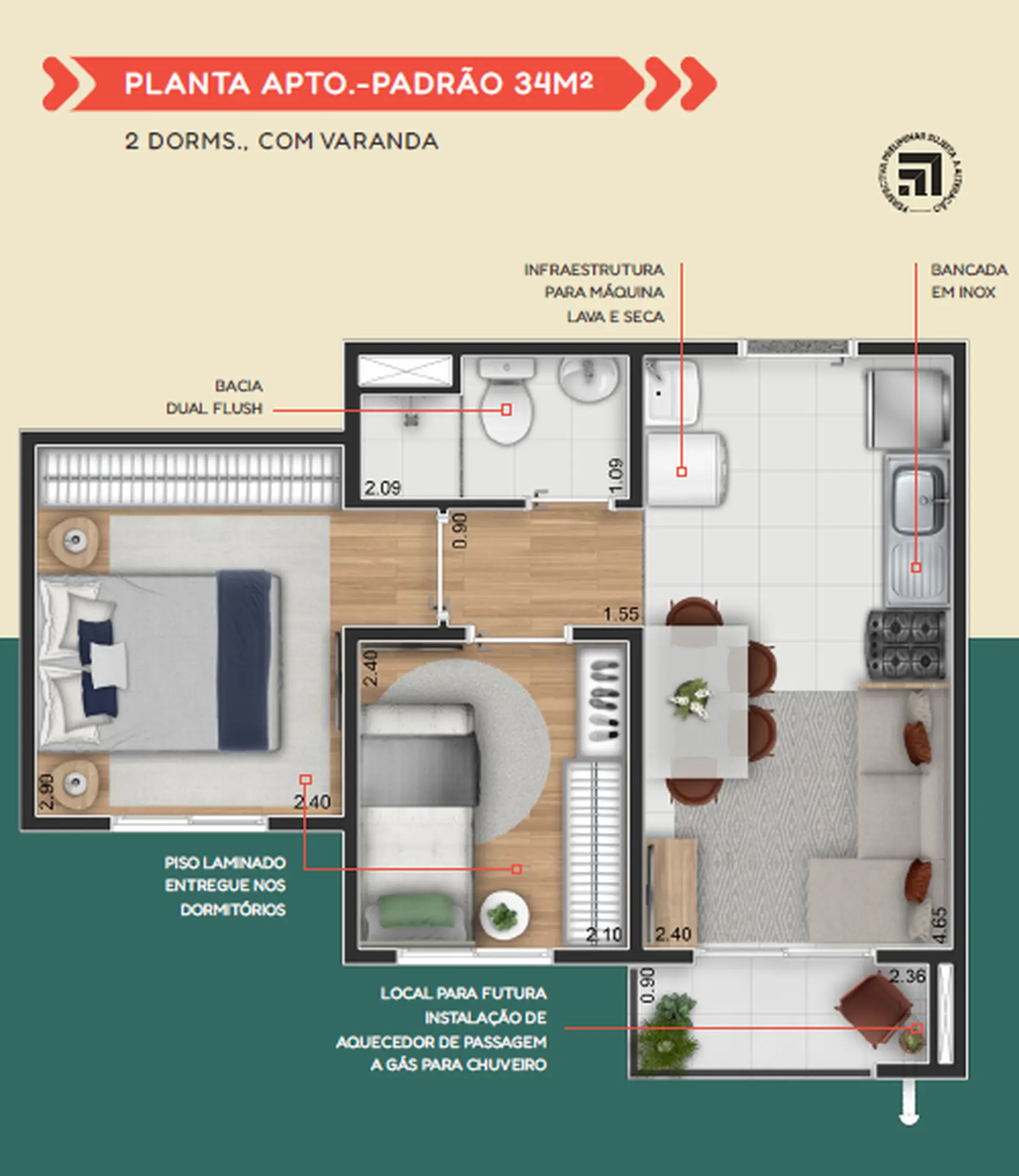 Planta 2 – Elev Anhaia Mello