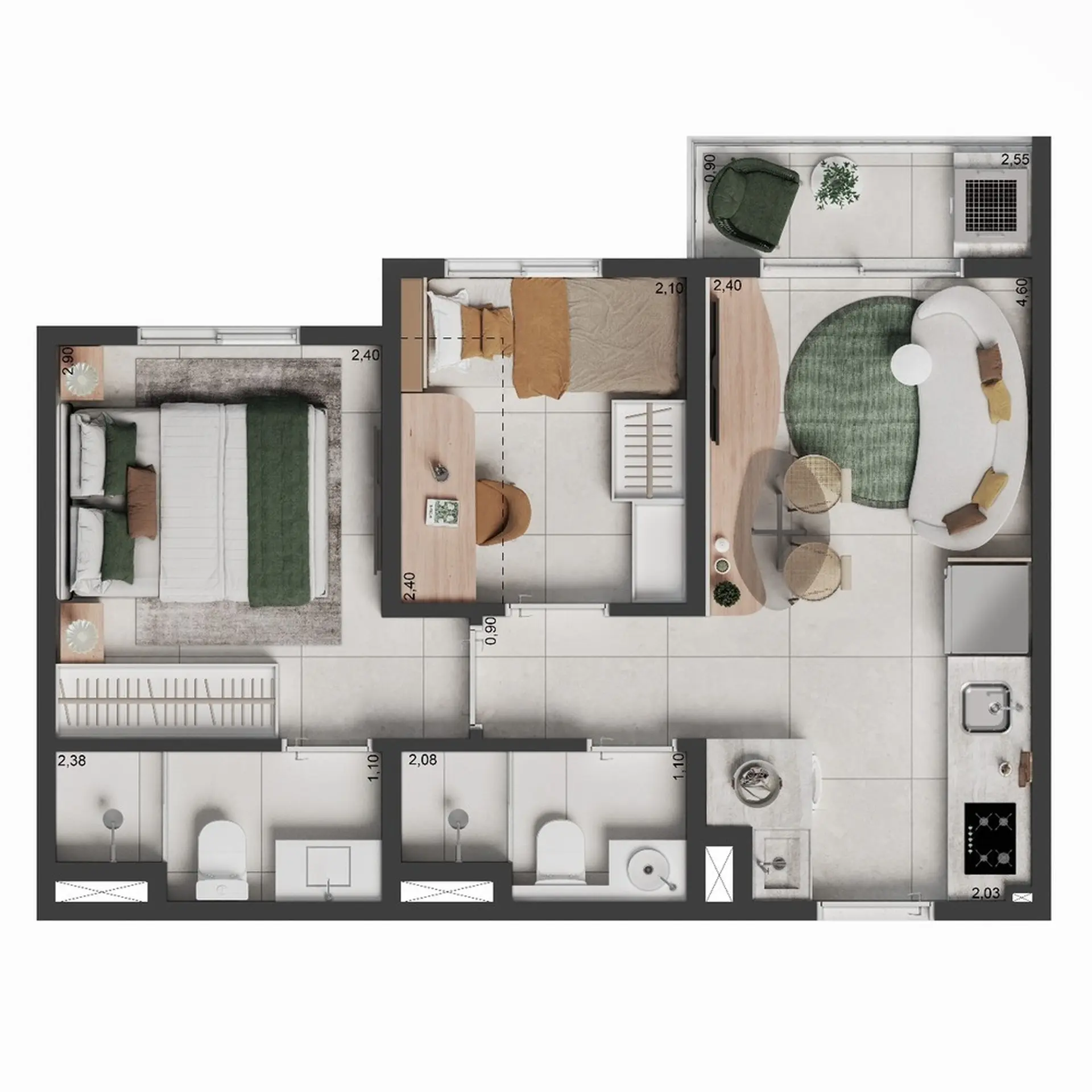 Planta 1 – Elev Park Sacomã
