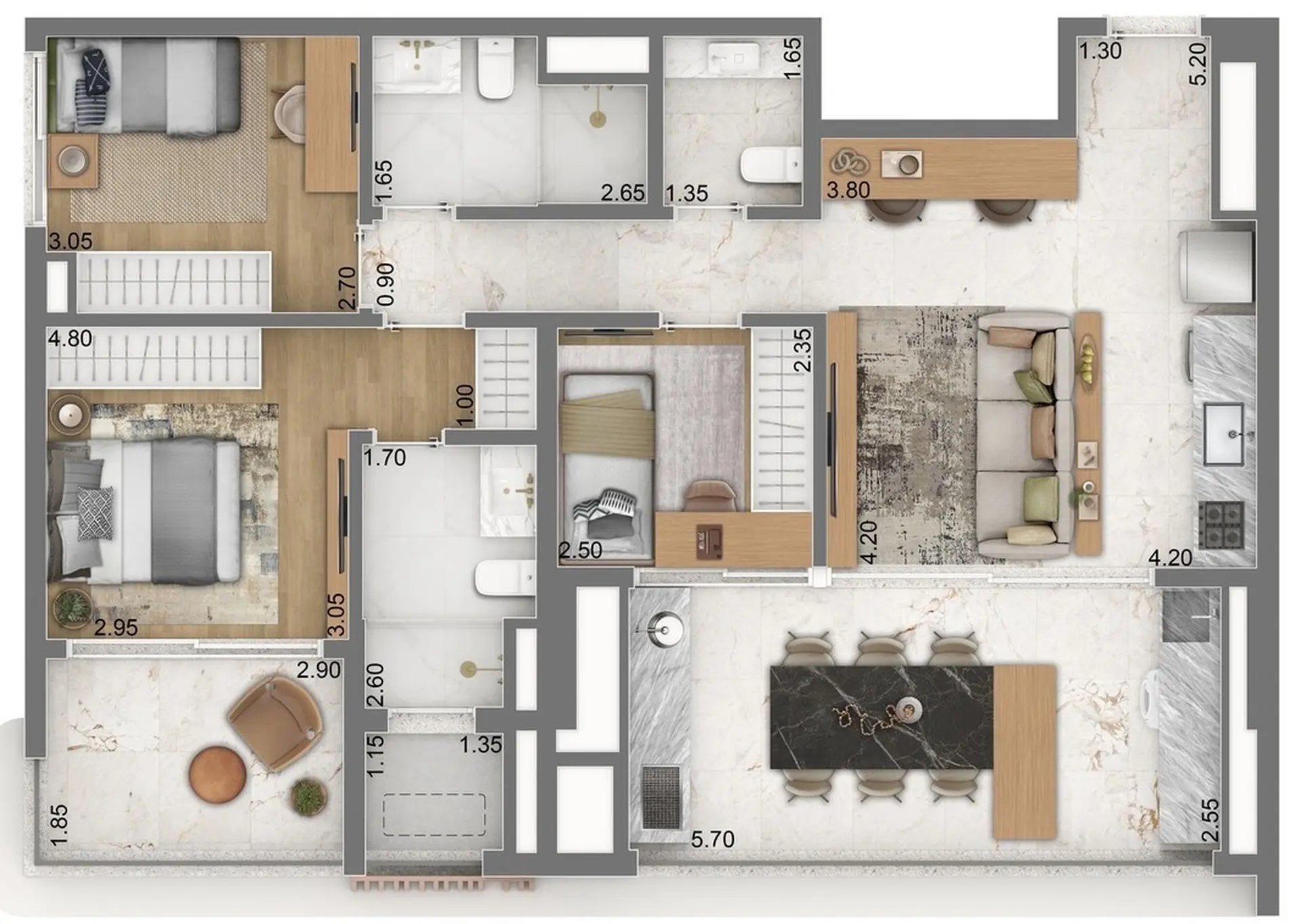 Planta 1 – Escape Brooklin
