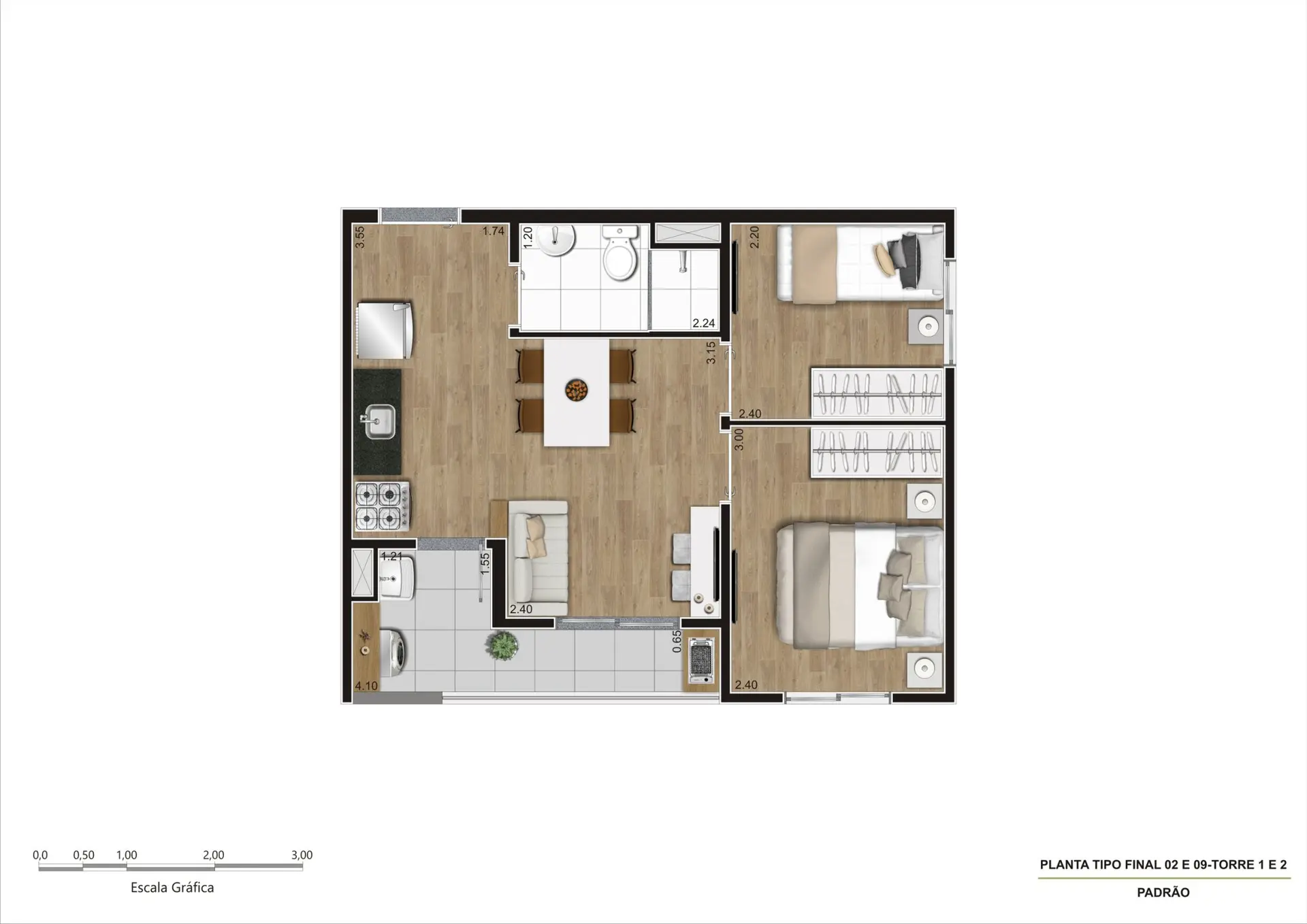 Planta 3 – Gran Kazzas Nações Unidas