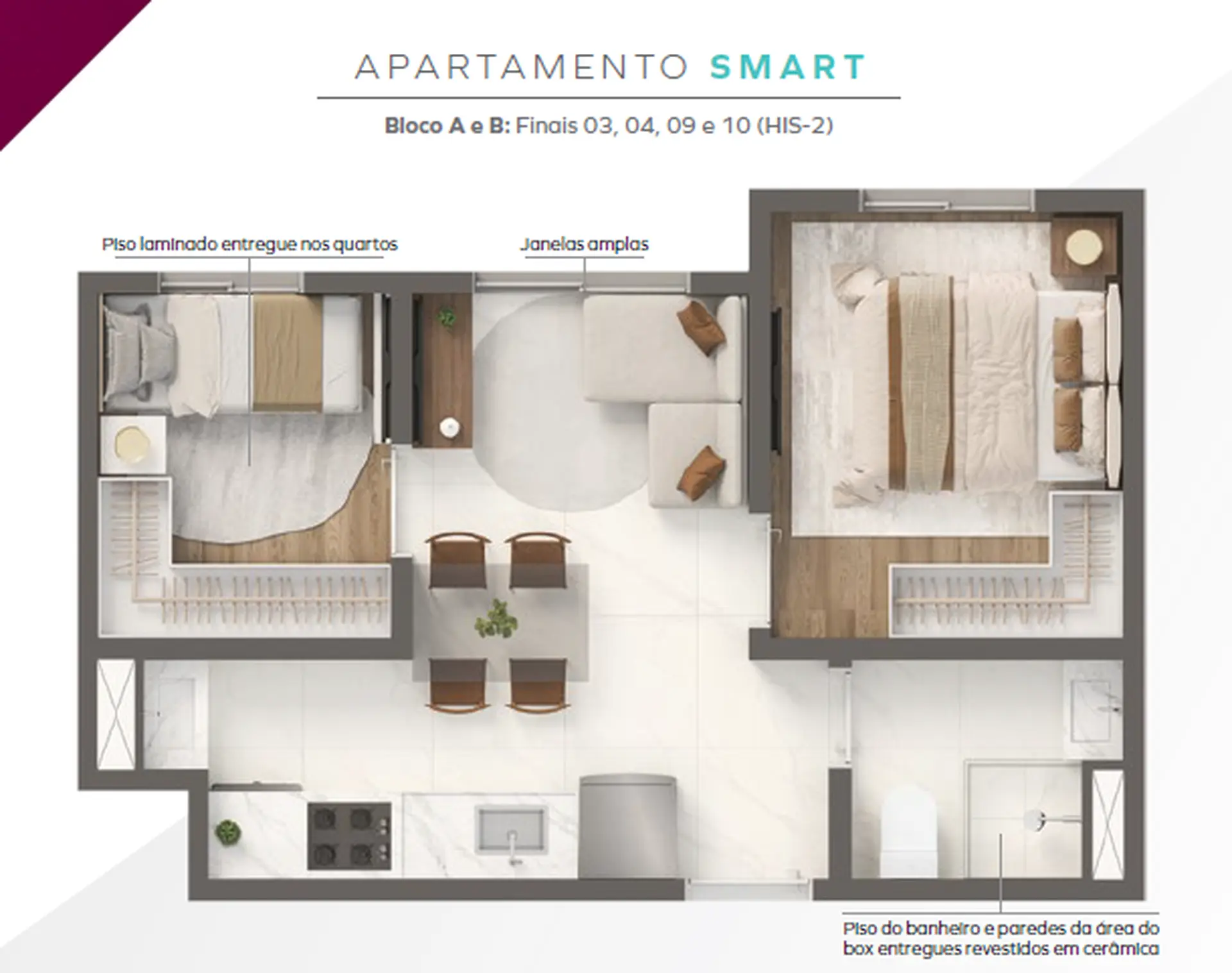 Planta 1 – Grand Vivaz Estação Giovanni Gronchi