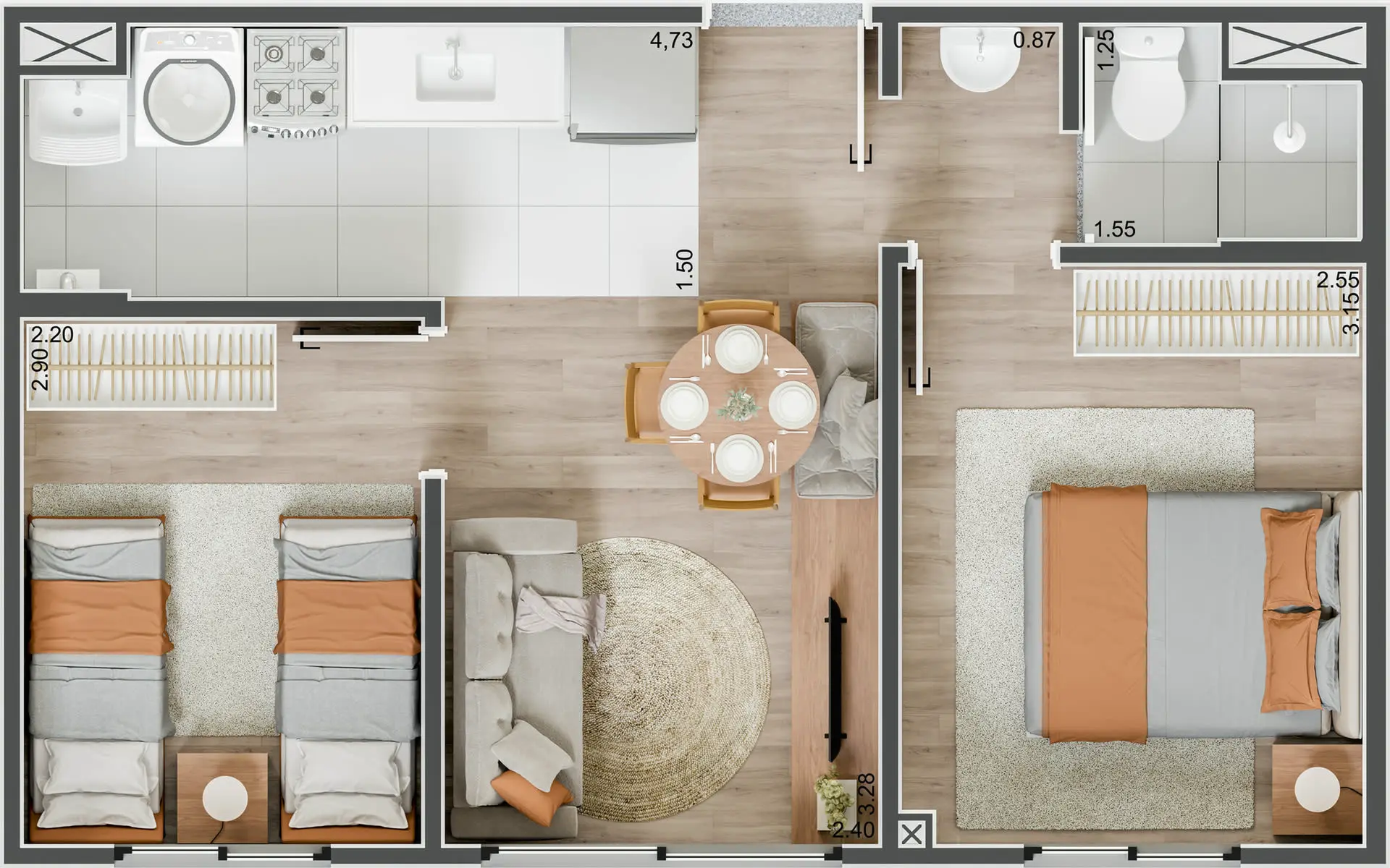 Planta 2 – HM Smart Marquês