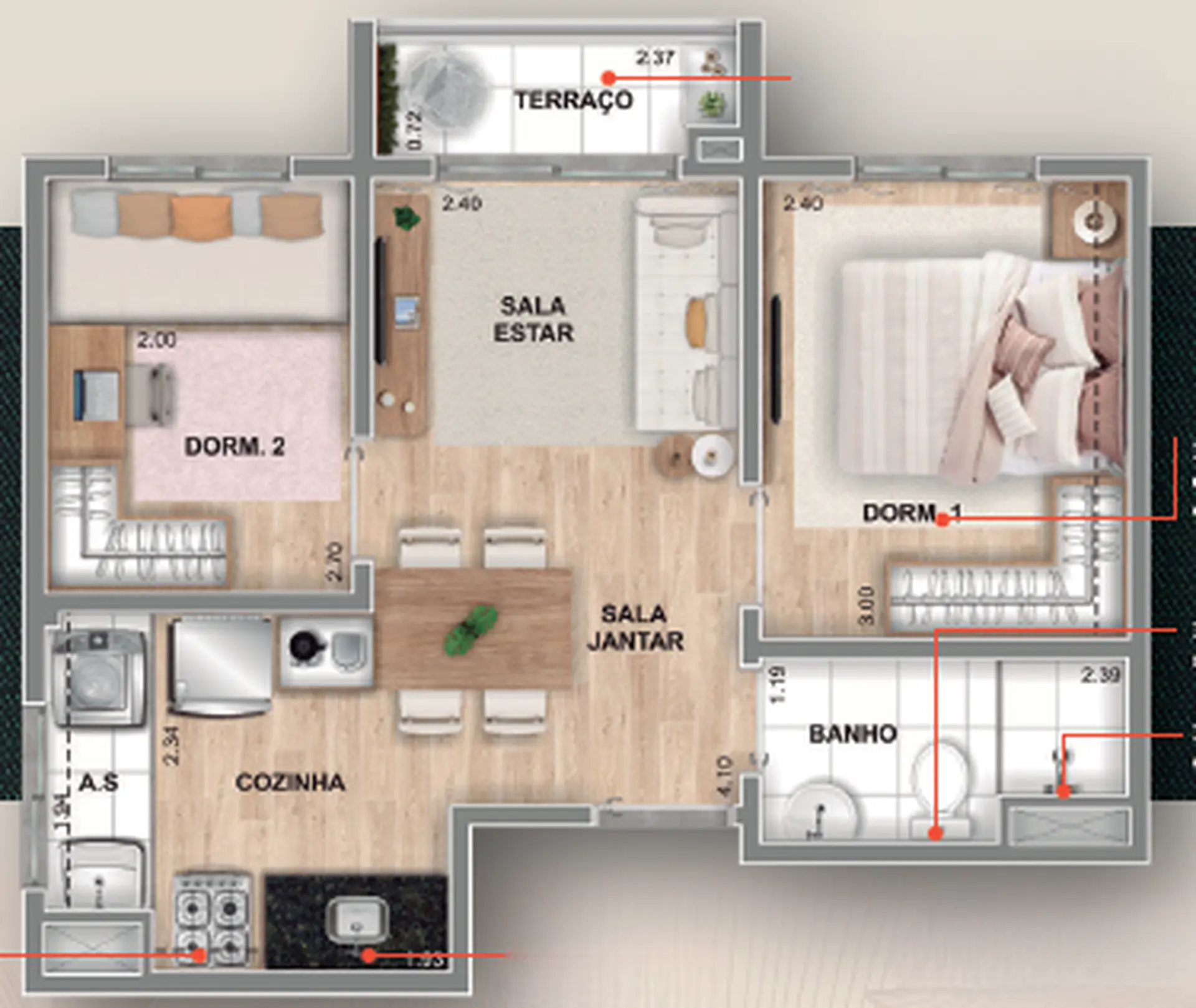 Planta 3 – Home Park Chácara do Jockey