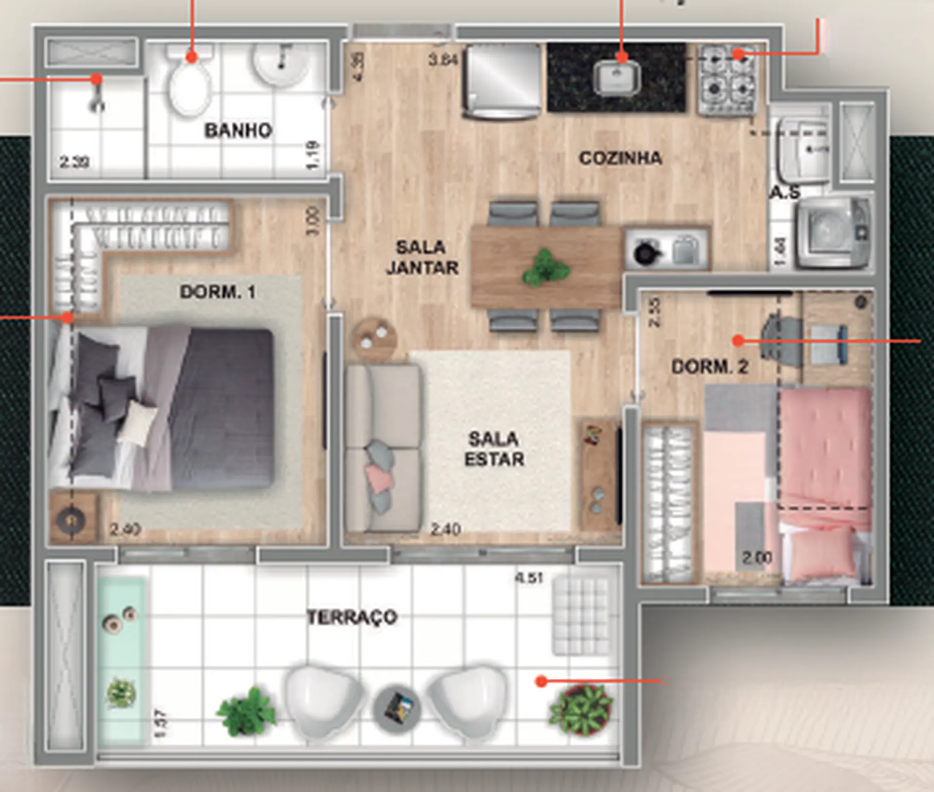 Planta 2 – Home Park Chácara do Jockey