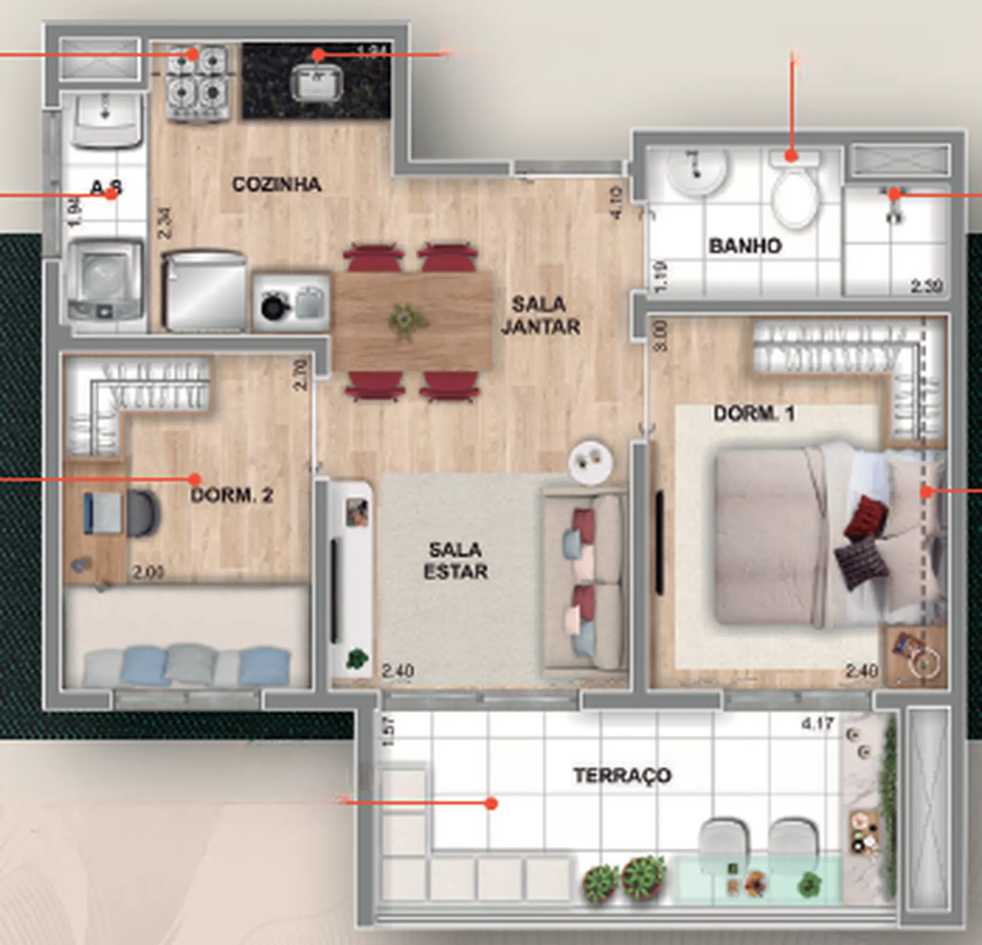 Planta 1 – Home Park Chácara do Jockey