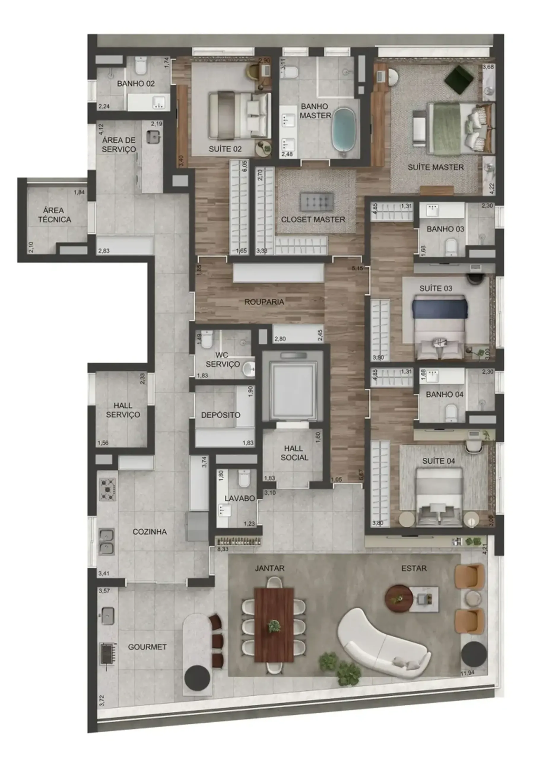 Planta 1 – Lindenberg Vista Alto de Pinheiros