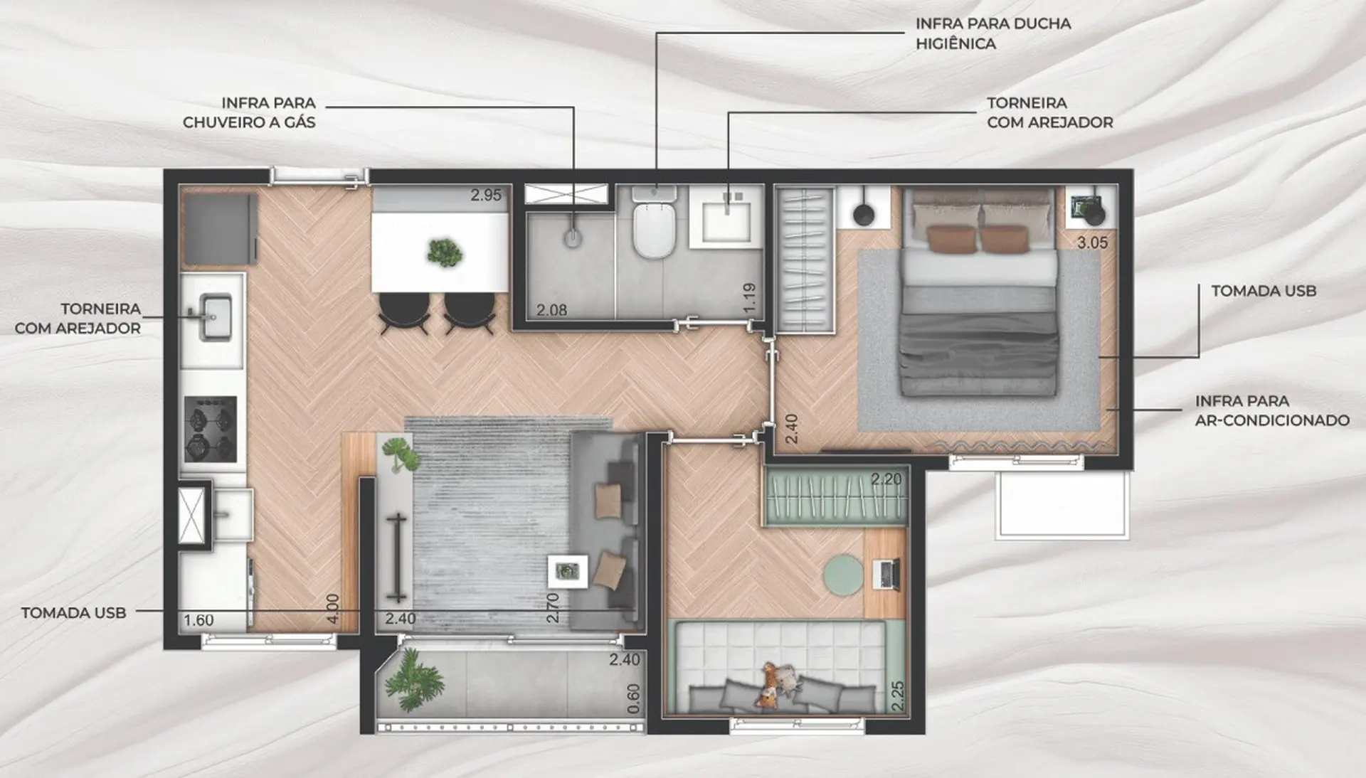 Planta 4 – Line Barra Funda Residence