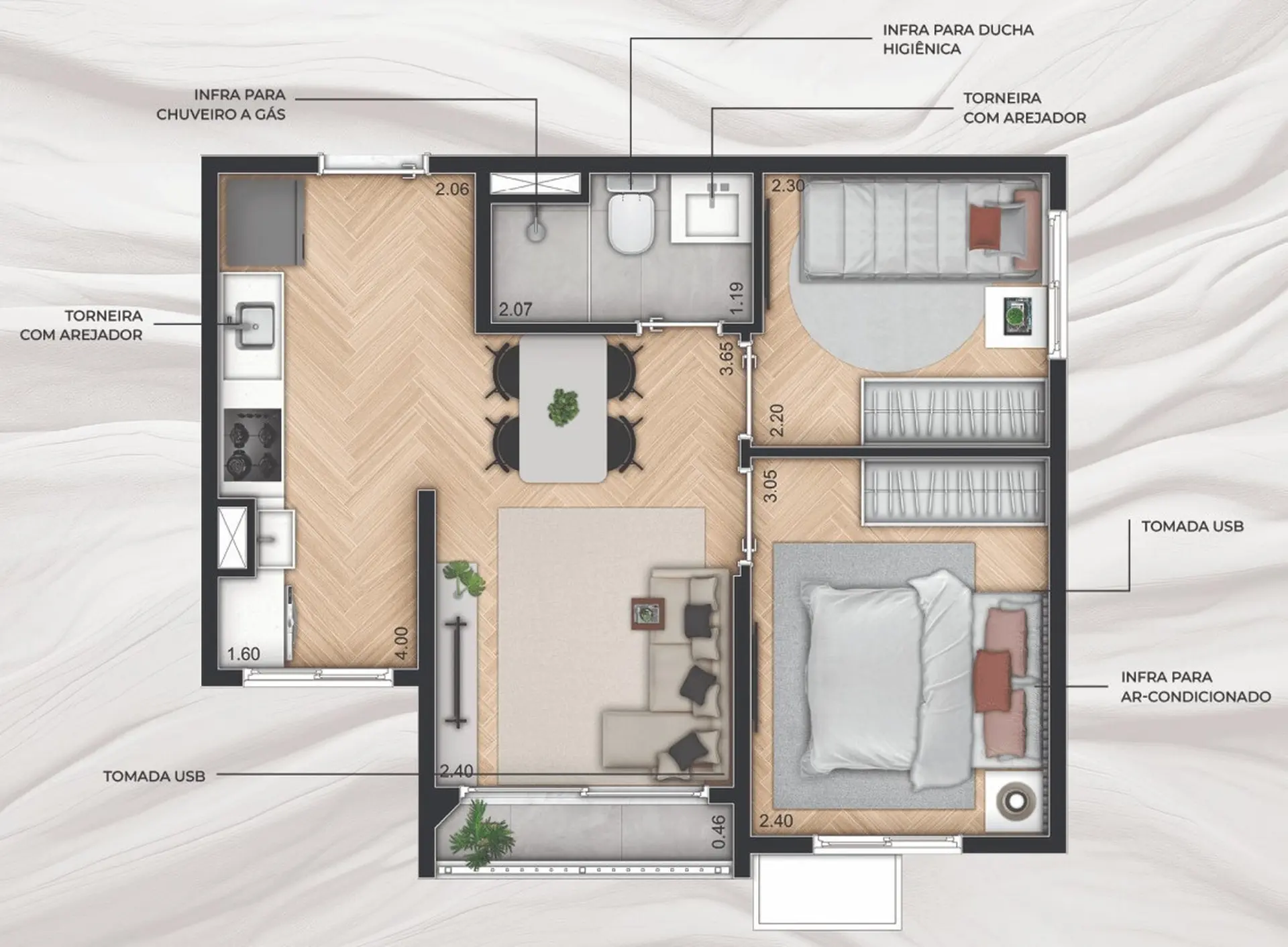 Planta 3 – Line Barra Funda Residence