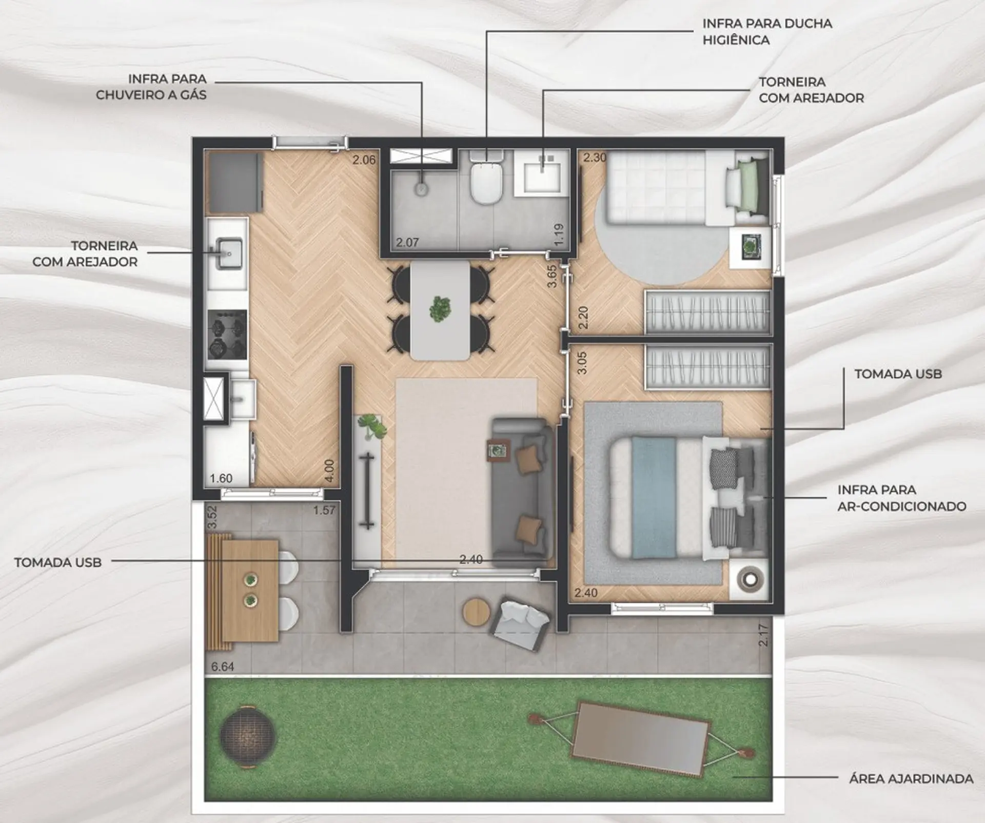 Planta 2 – Line Barra Funda Residence