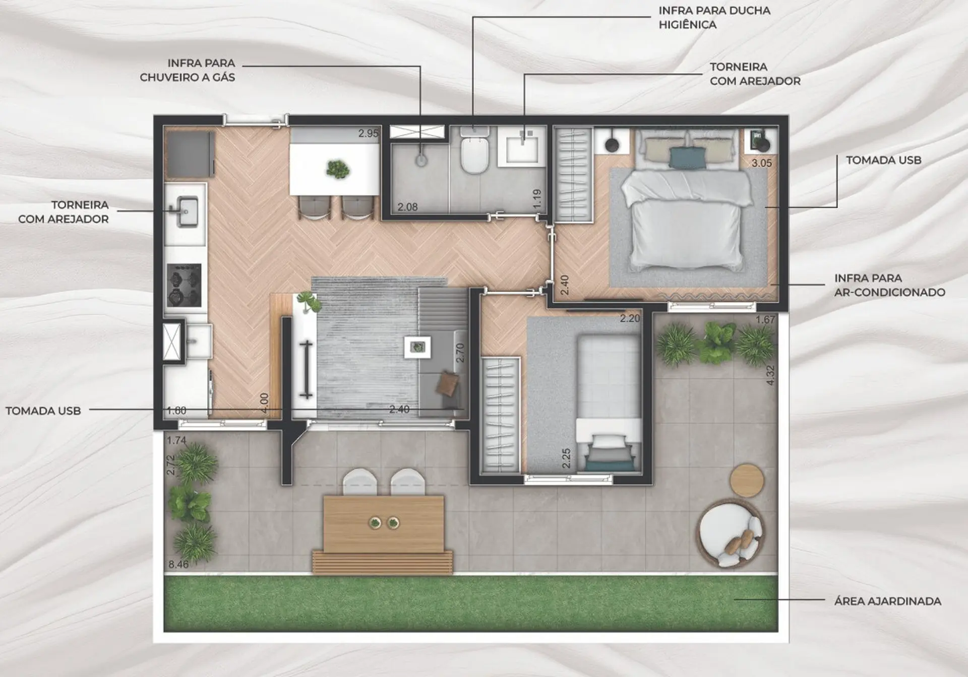 Planta 1 – Line Barra Funda Residence