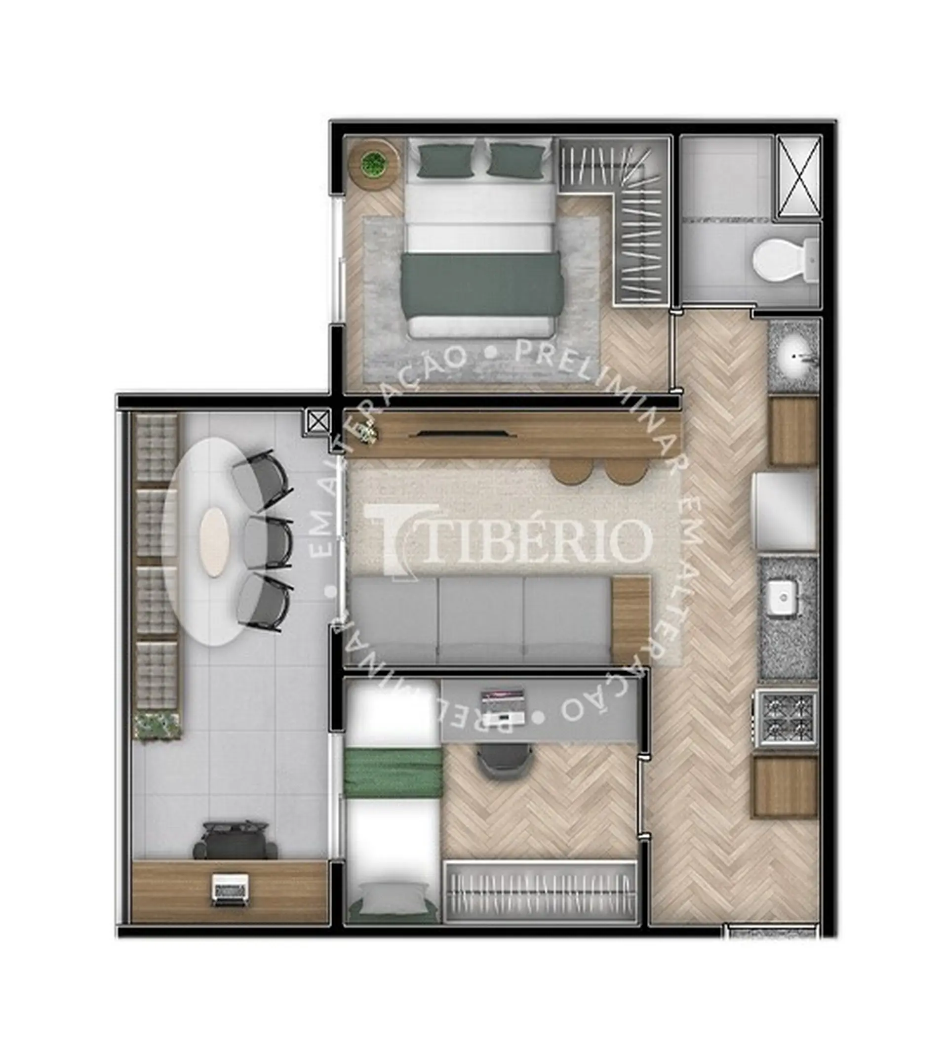 Planta 1 – Link Alto da Boa Vista