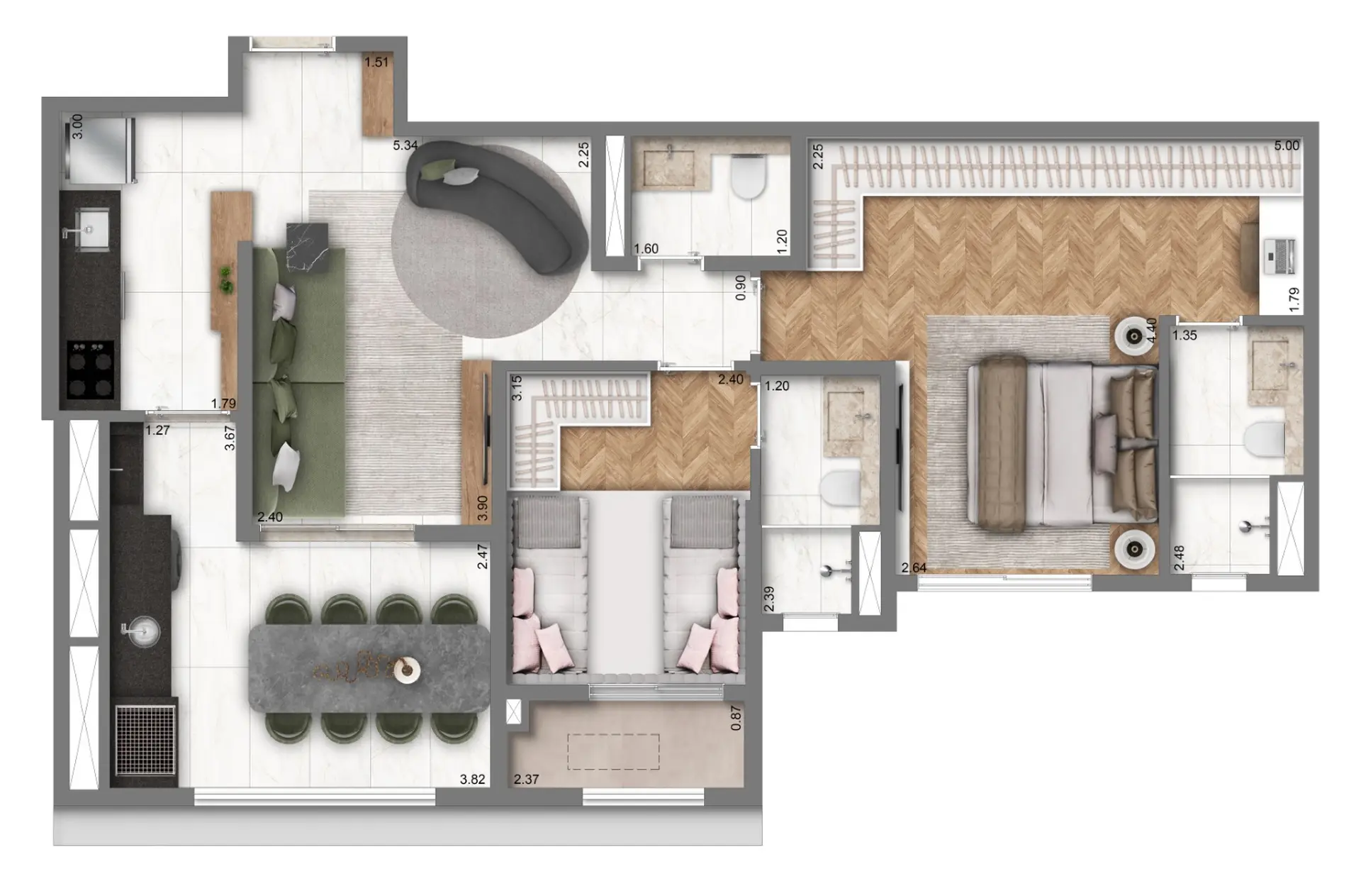 Planta 2 – Living Address Alto do Ipiranga