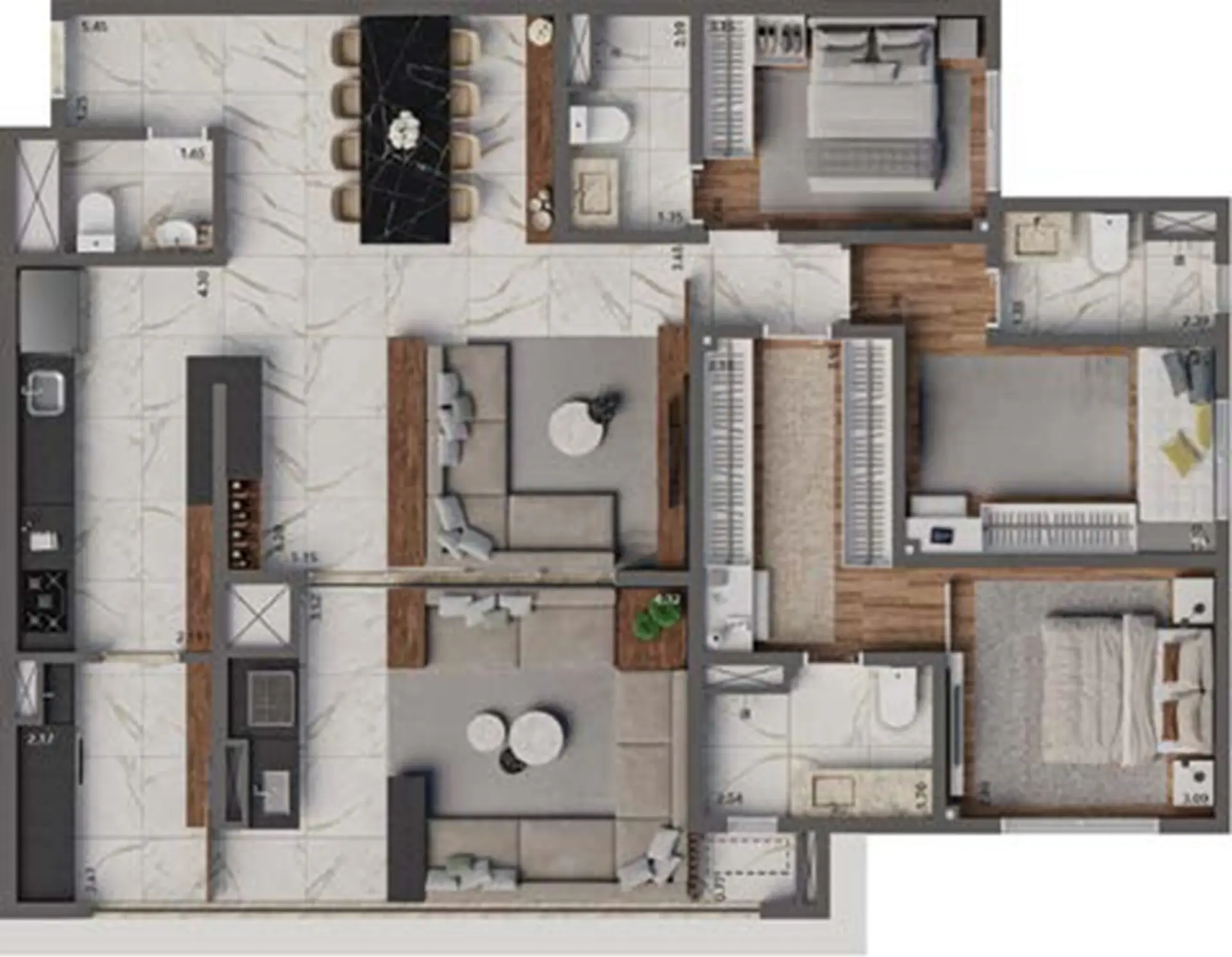 Planta 2 – Living Hereditá