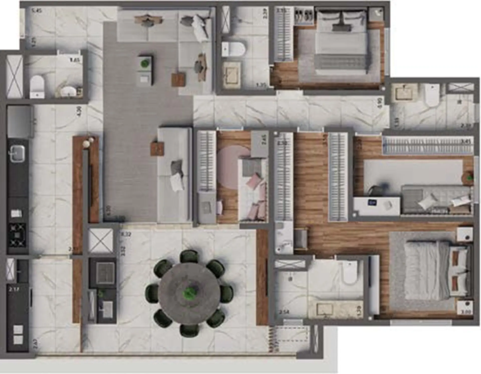 Planta 1 – Living Hereditá