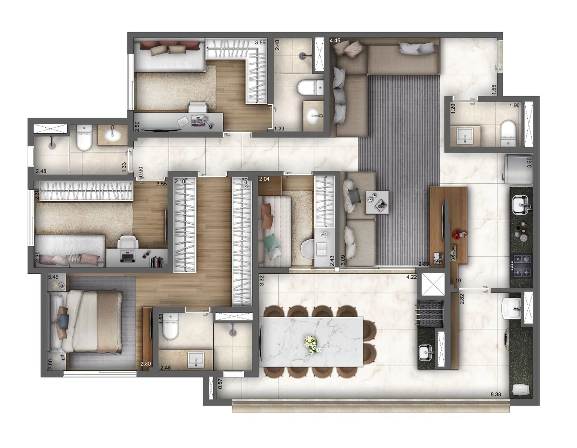 Planta 4 – Living Ipiranga