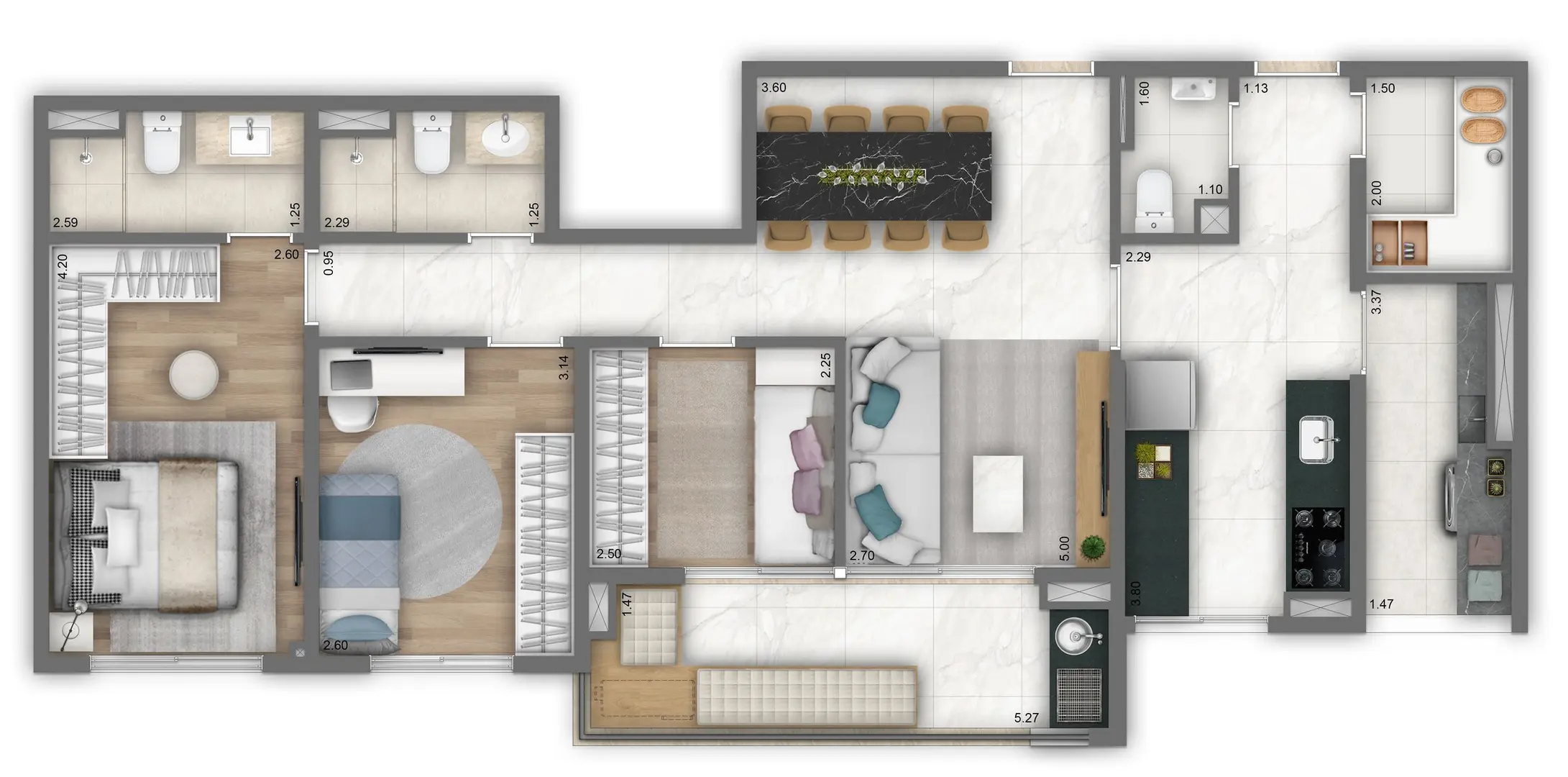 Planta 4 – Living One