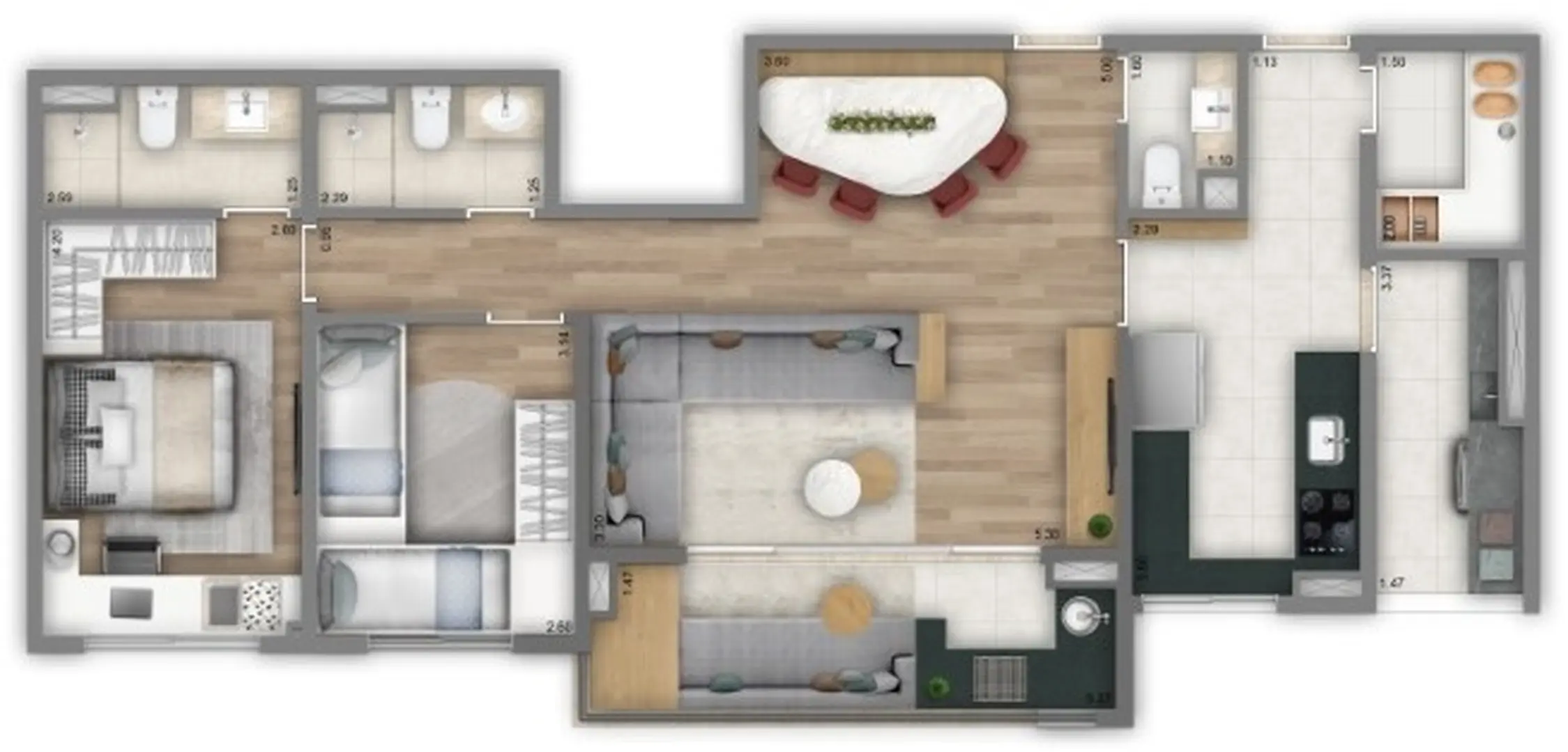 Planta 3 – Living One