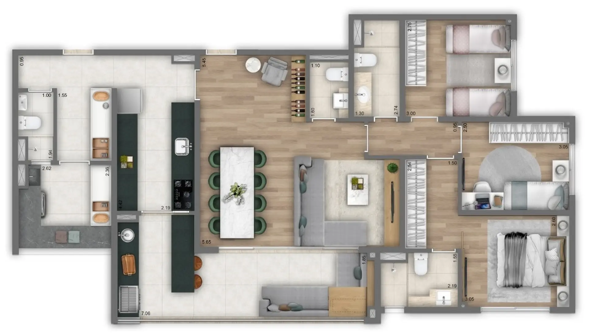 Planta 1 – Living One