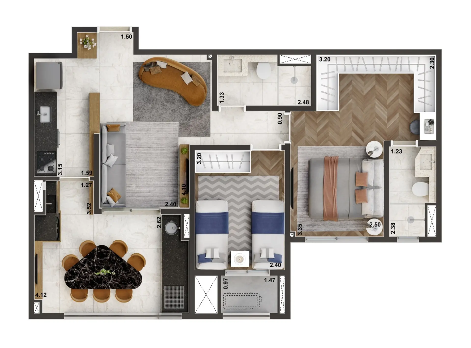 Planta 3 – Living Only Ipiranga