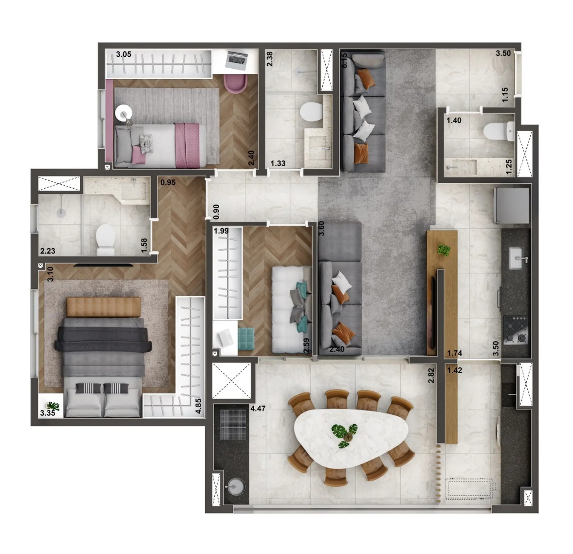 Planta 2 – Living Only Ipiranga