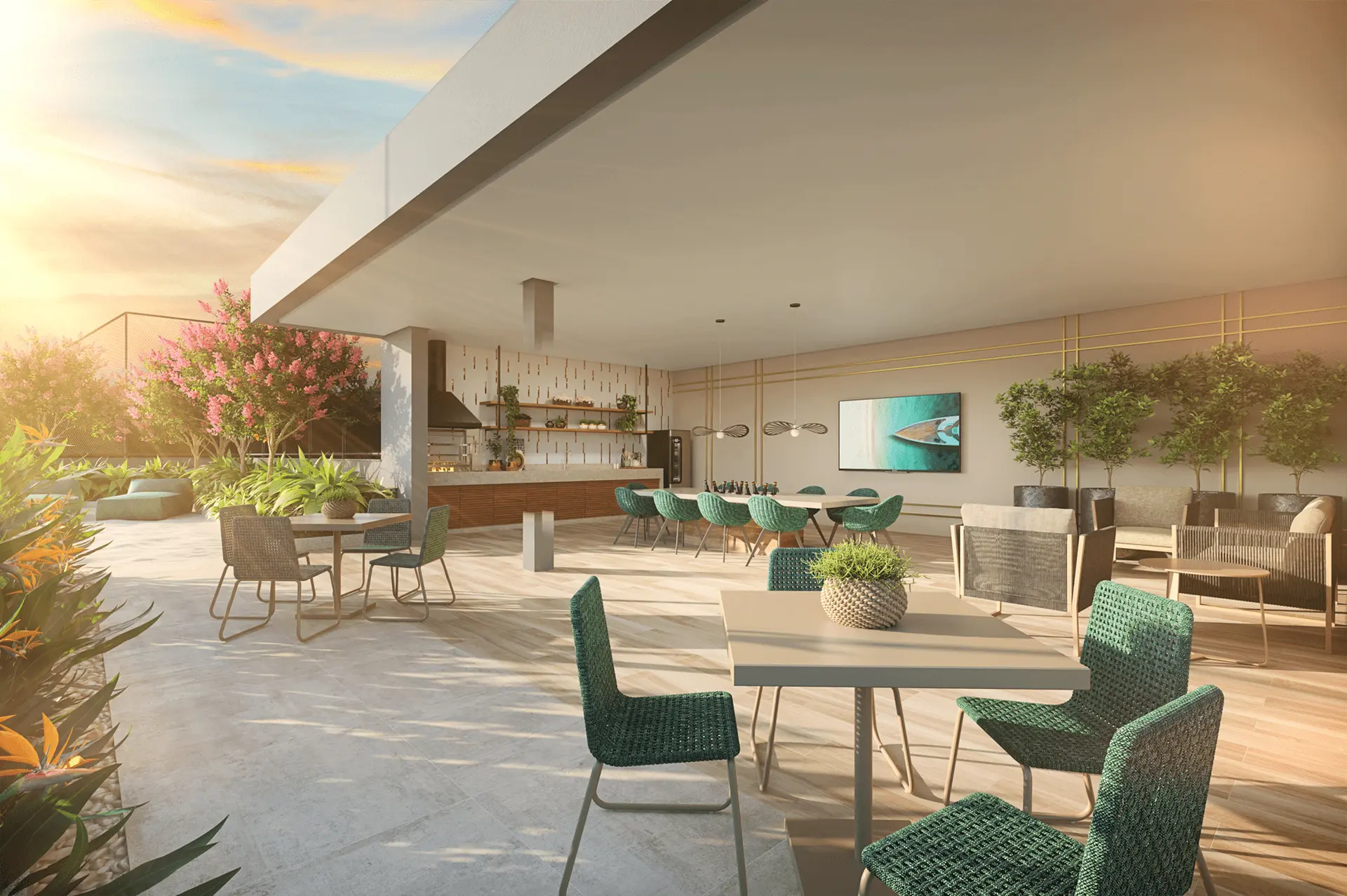 Living Pacific Belém — área de lazer 2