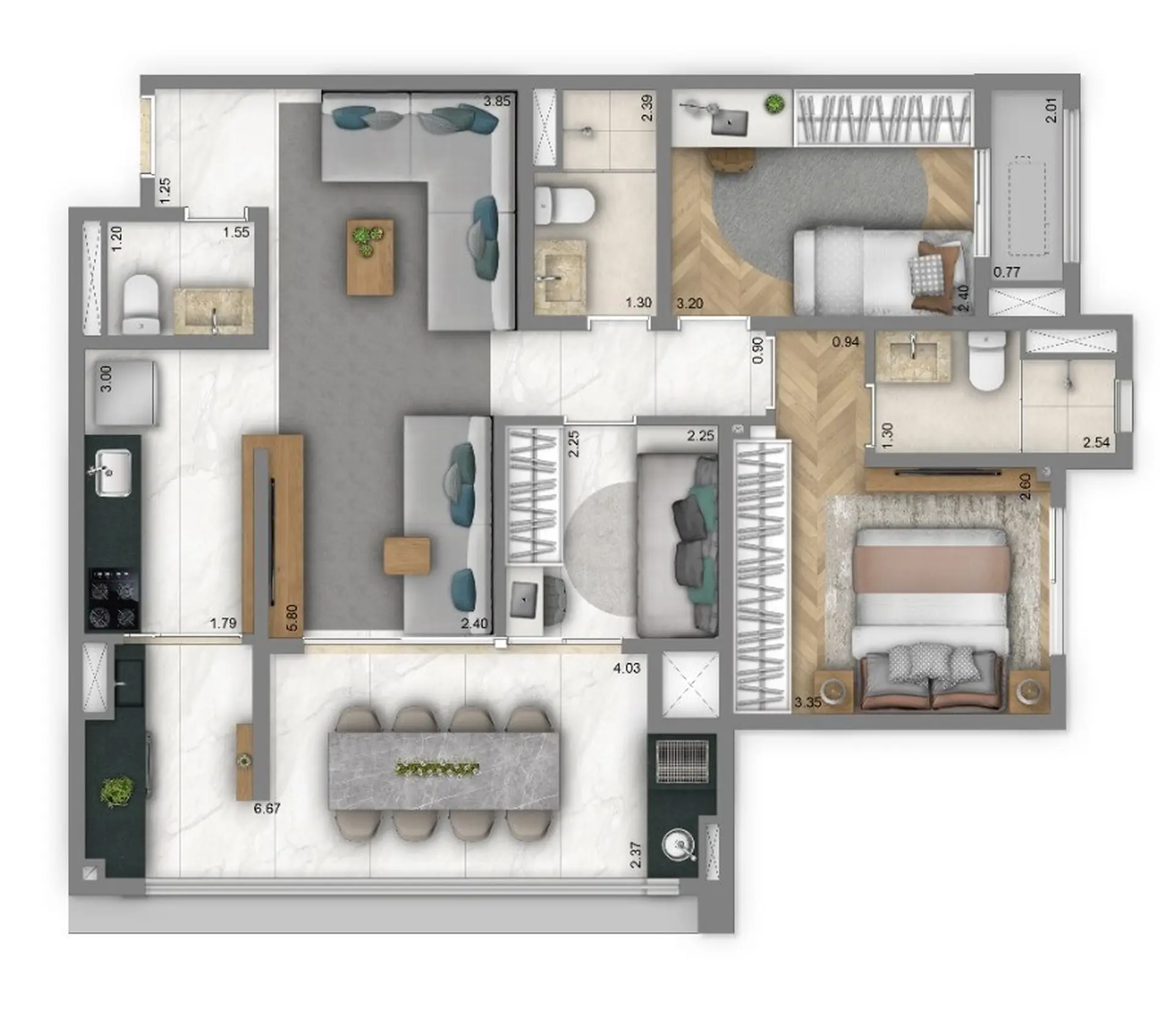Planta 2 – Living Unique Saúde