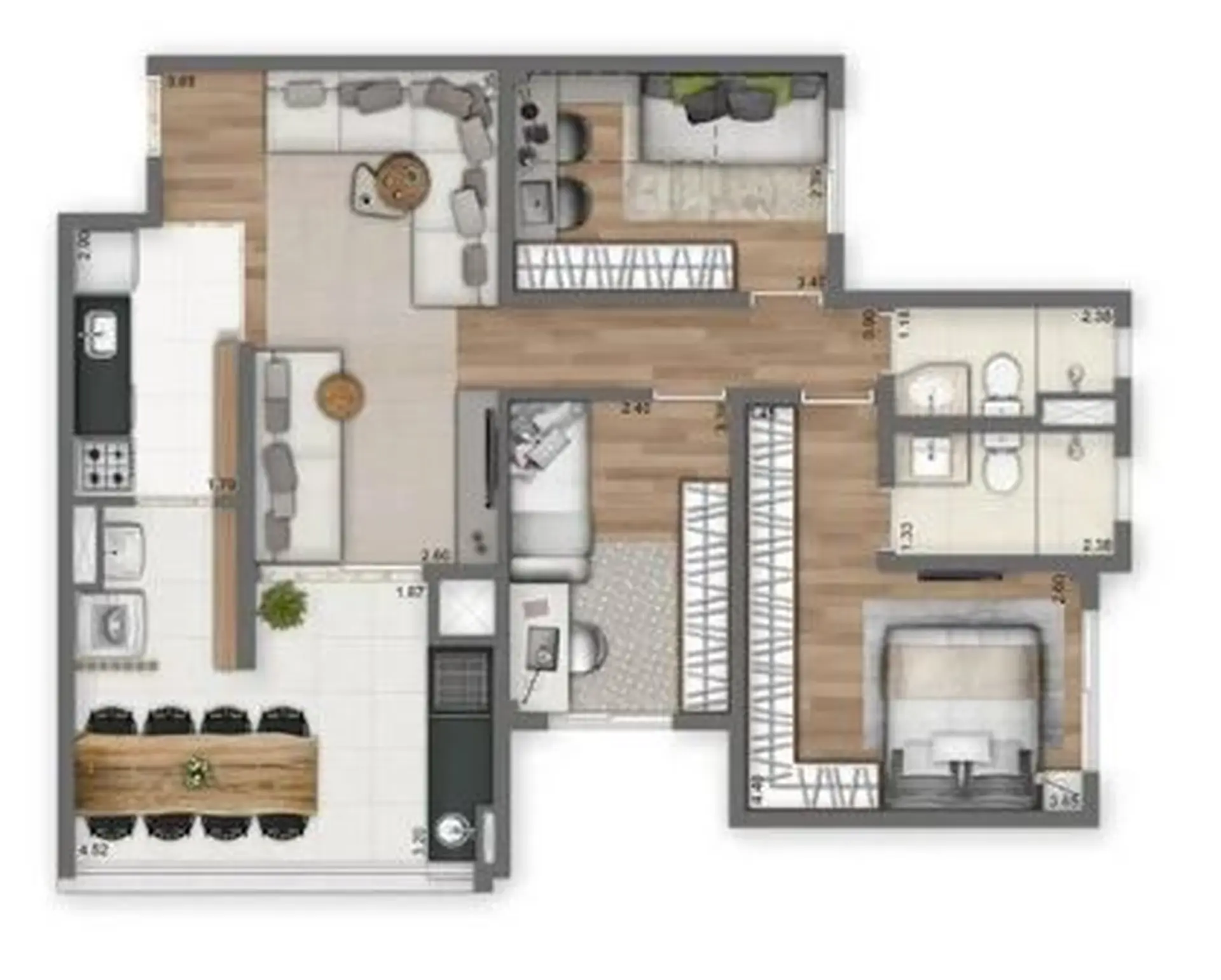 Planta 3 – Living Wish Panamby